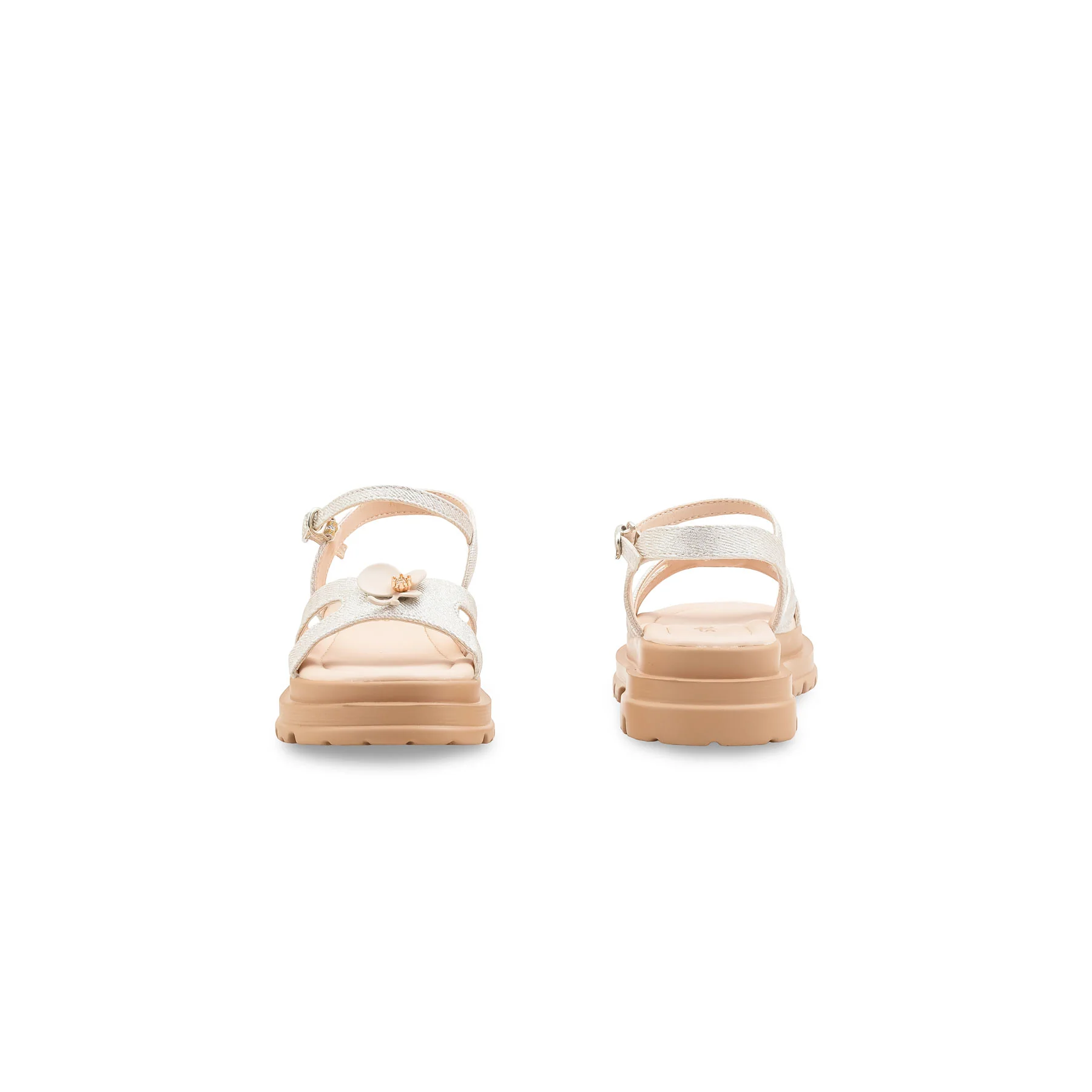 Girls Cream Formal Sandal KD5988 - Image 4