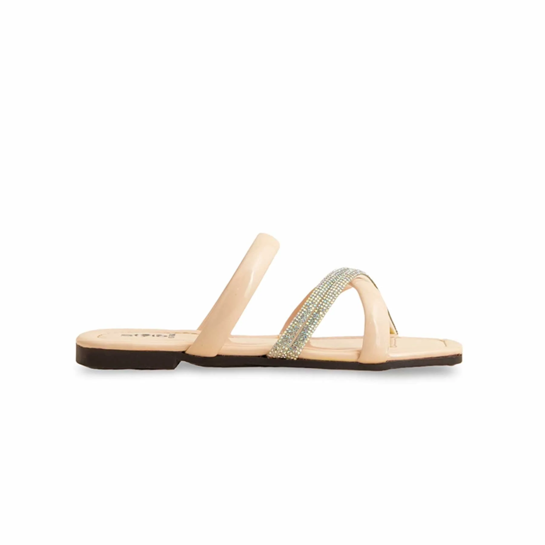 Girls Cream Formal Slipper KD5603 - Image 2