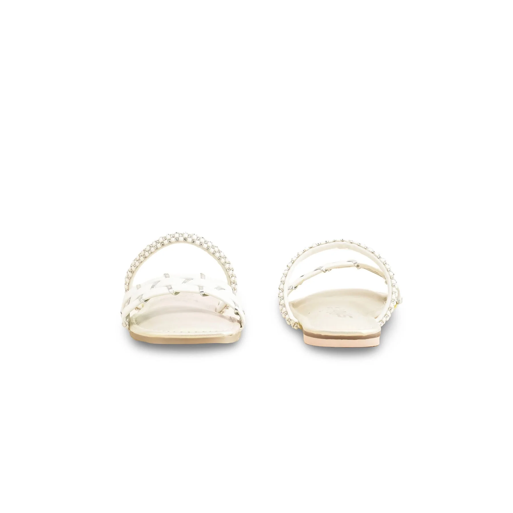 Girls Cream Formal Slipper KD5624 - Image 4