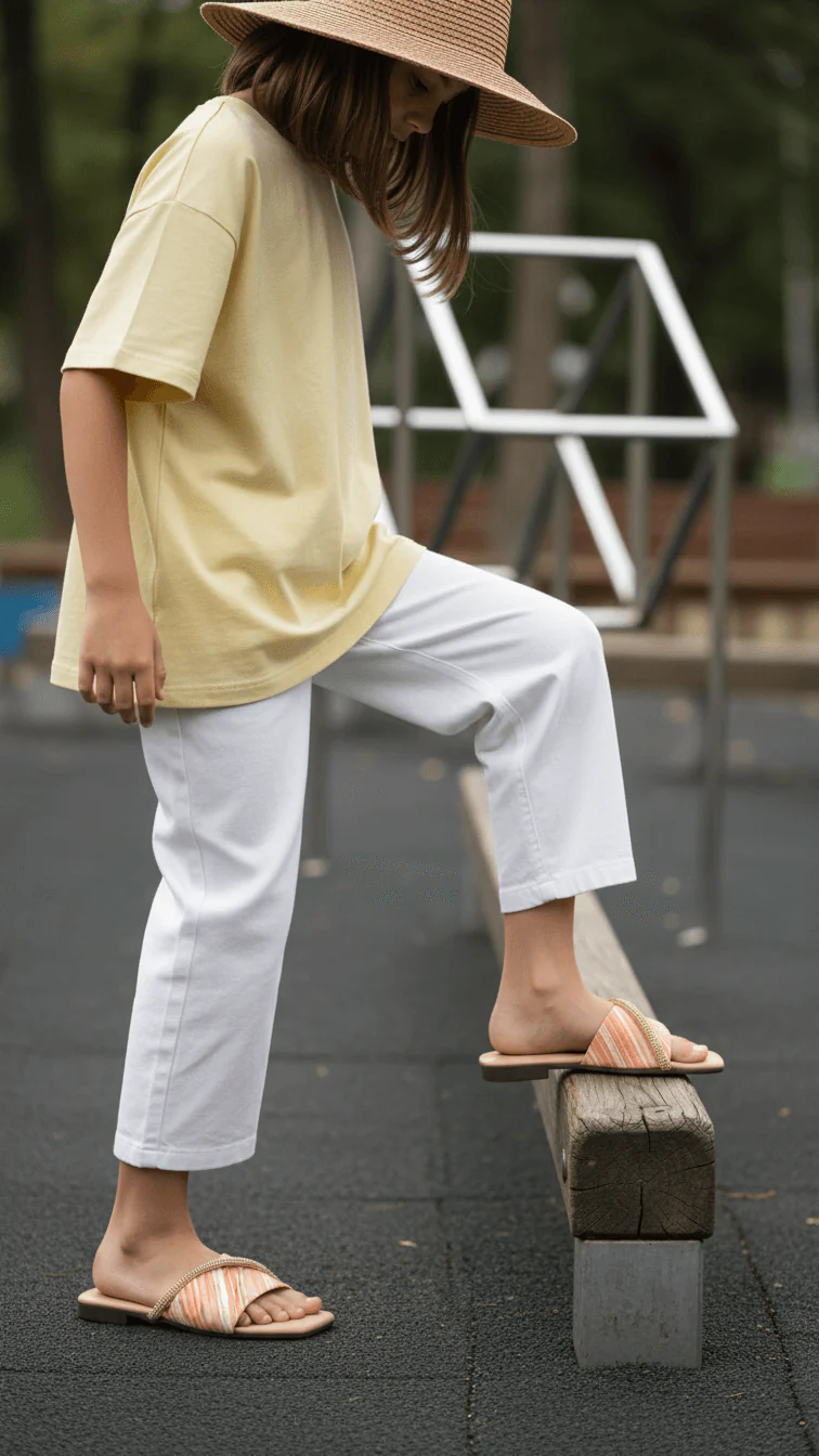 Girls Fawn Casual Slipper KD5542