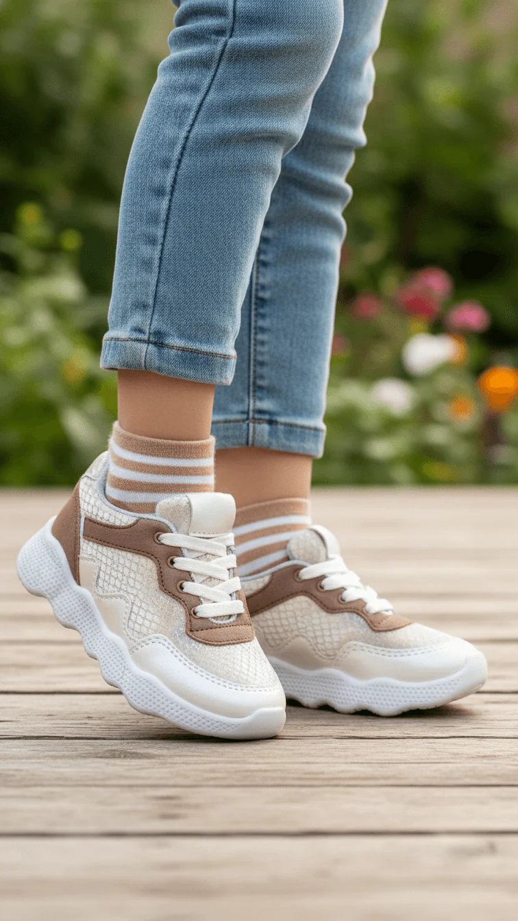 Girls Golden Casual Jogger KD8106