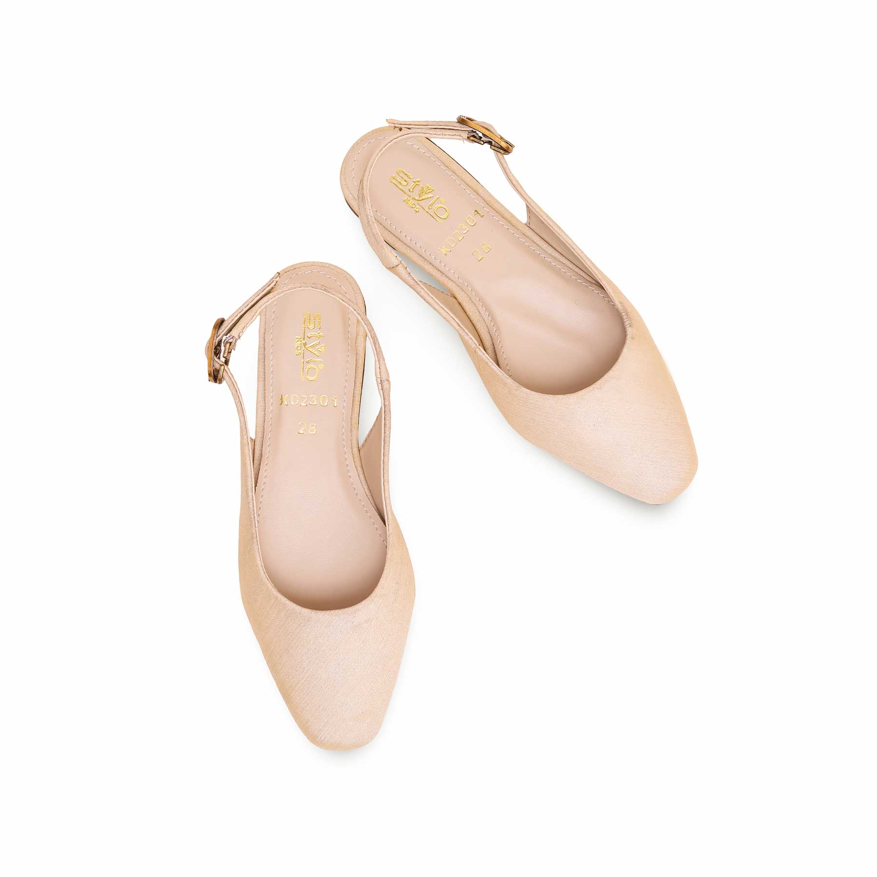 Girls Golden Casual Pumps KD2301 - Image 4