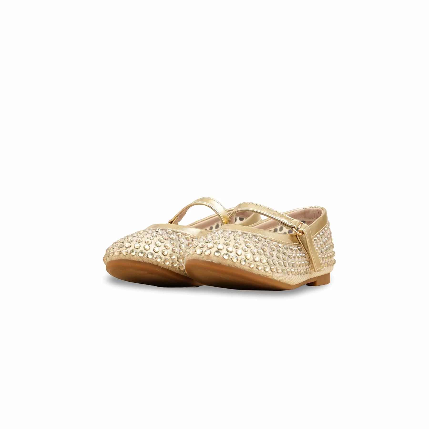 Girls Golden Casual Pumps KD2466 - Image 3
