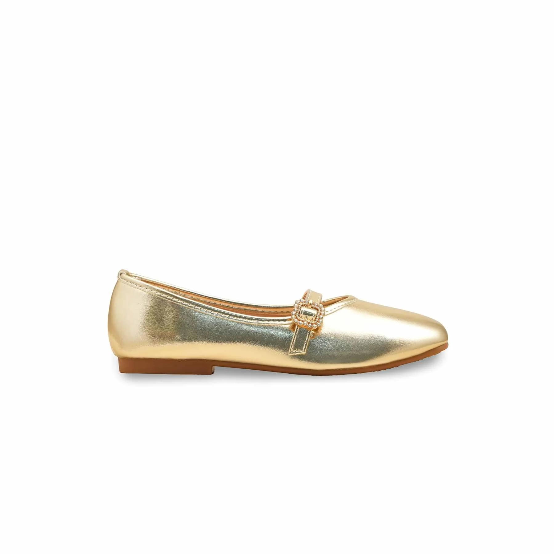 Girls Golden Casual Pumps KD2469 - Image 2