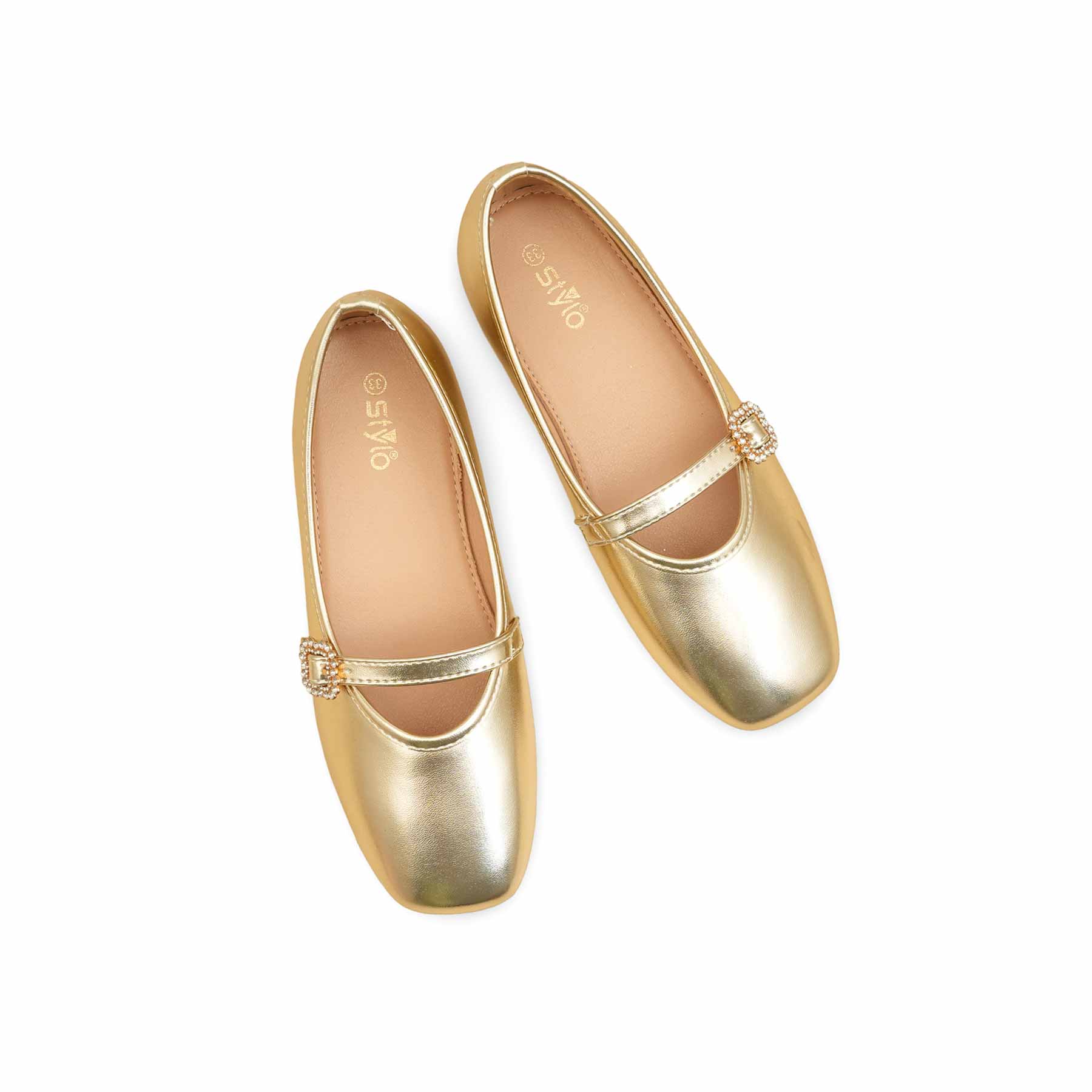 Girls Golden Casual Pumps KD2469 - Image 5
