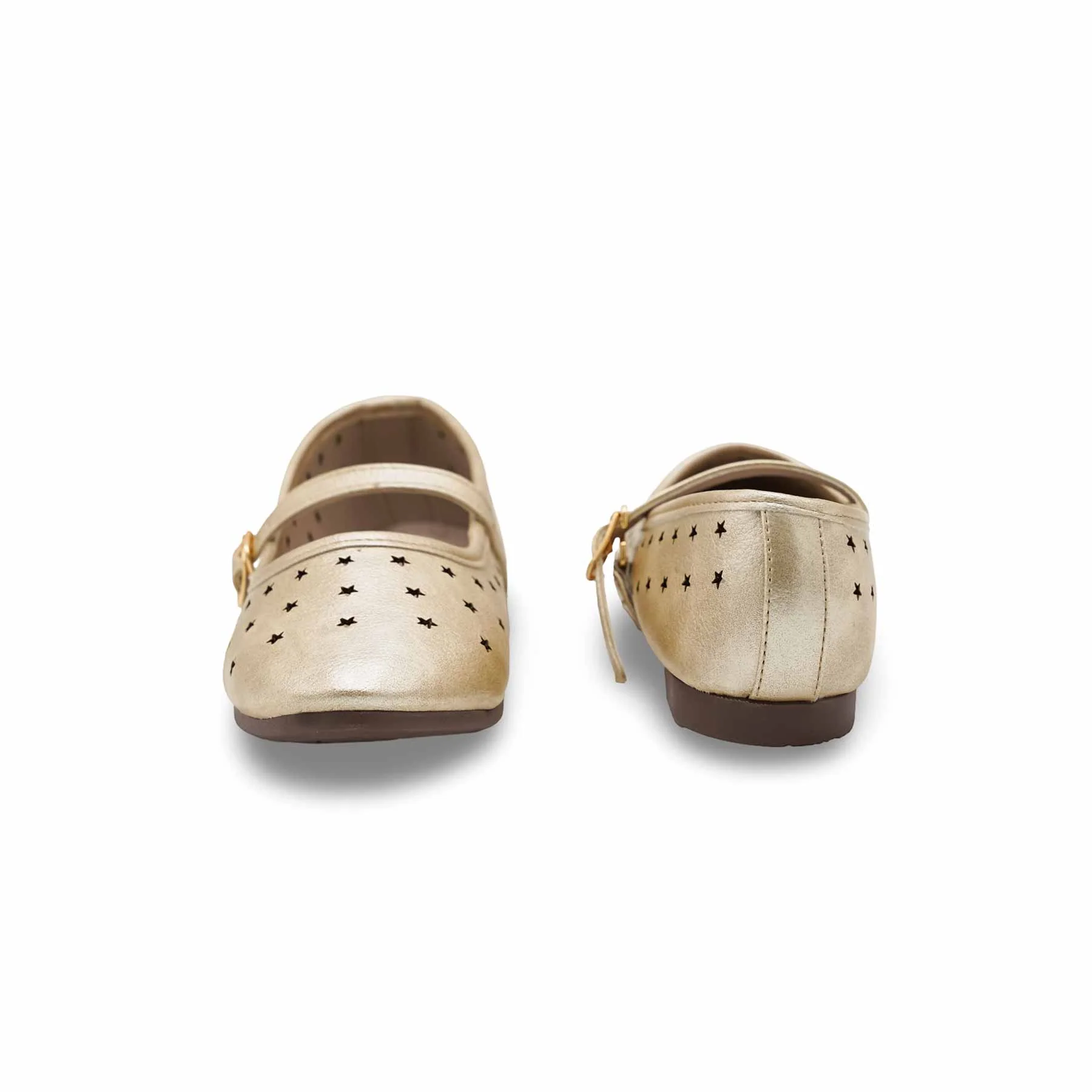 Girls Golden Casual Pumps KD2640 - Image 4