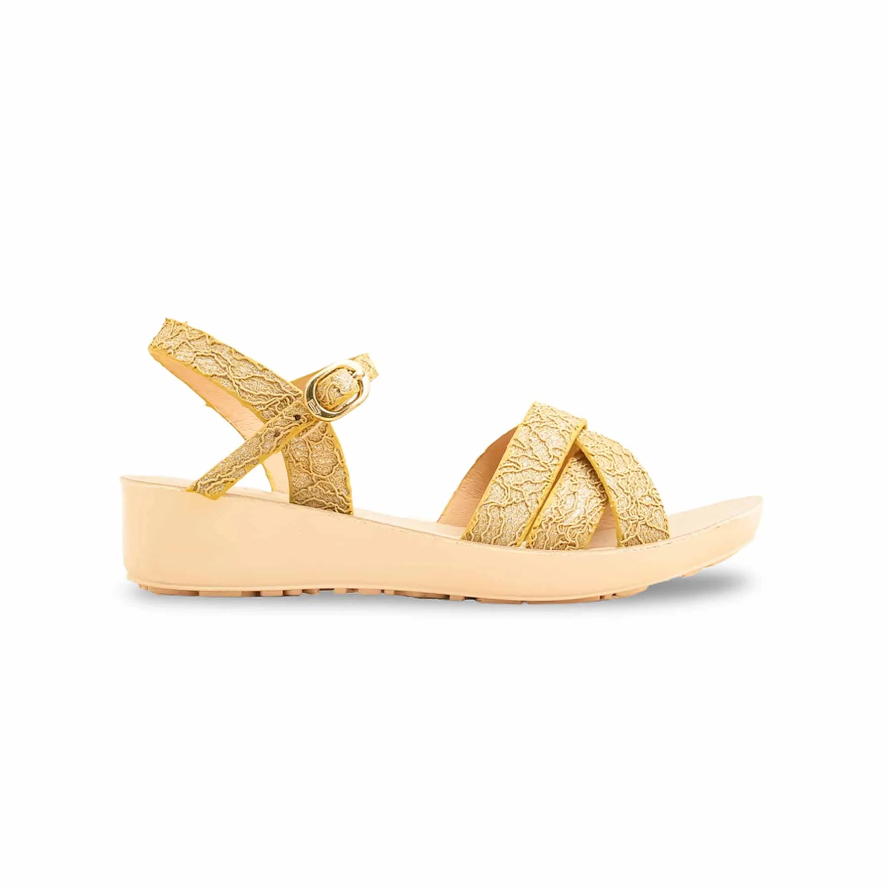 Girls Golden Casual Sandal KD9843 - Image 2