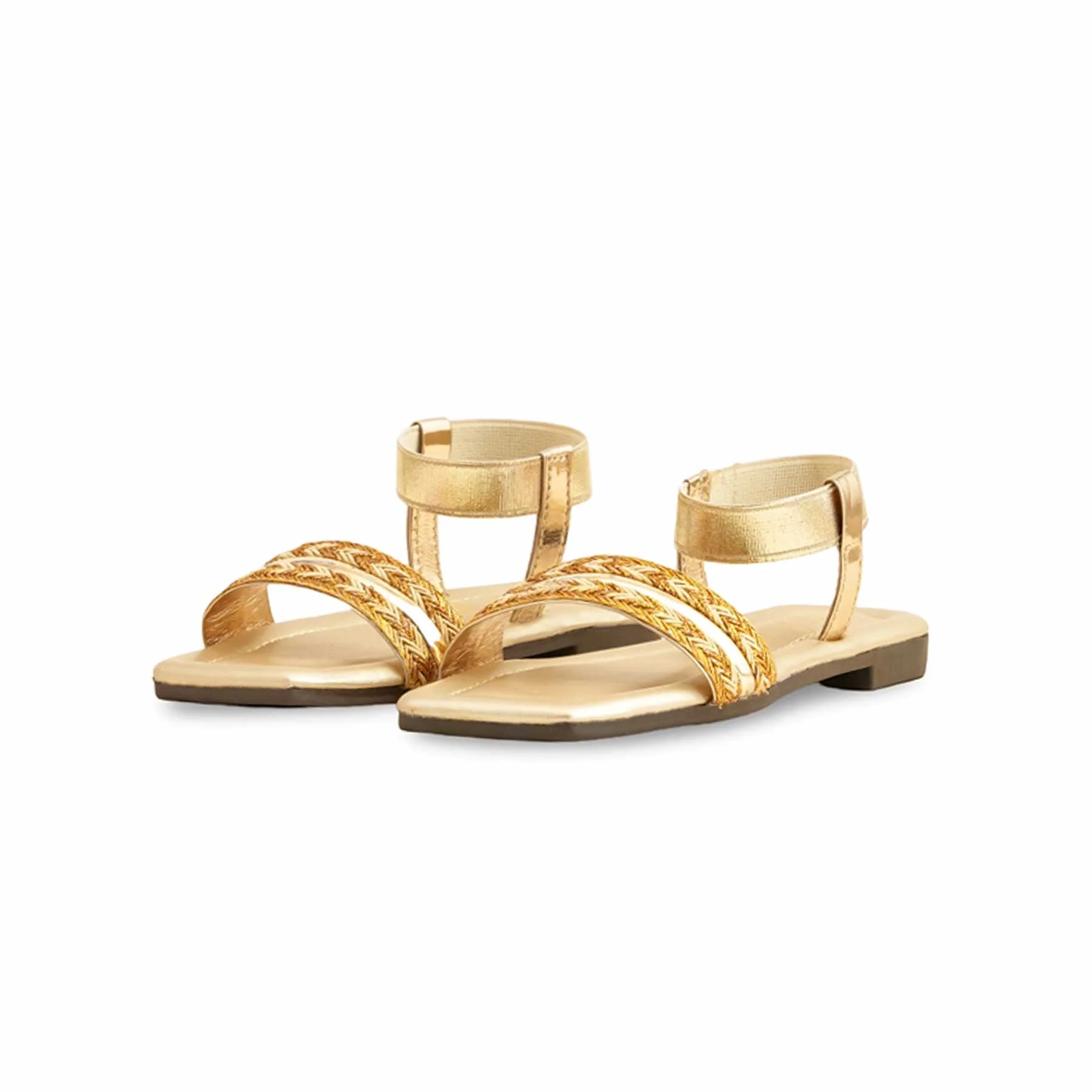 Girls Golden Casual Sandal KD9845 - Image 3