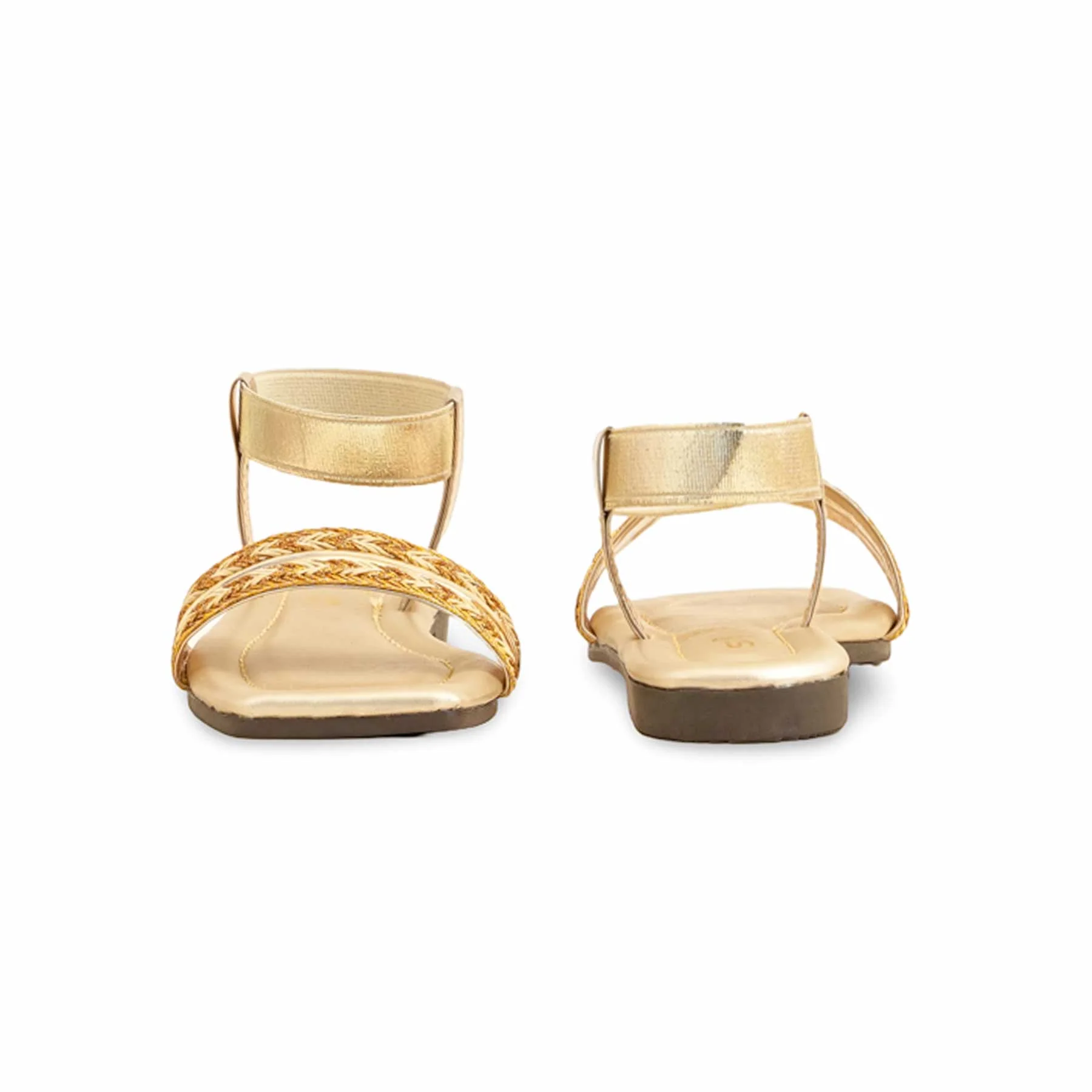 Girls Golden Casual Sandal KD9845 - Image 4