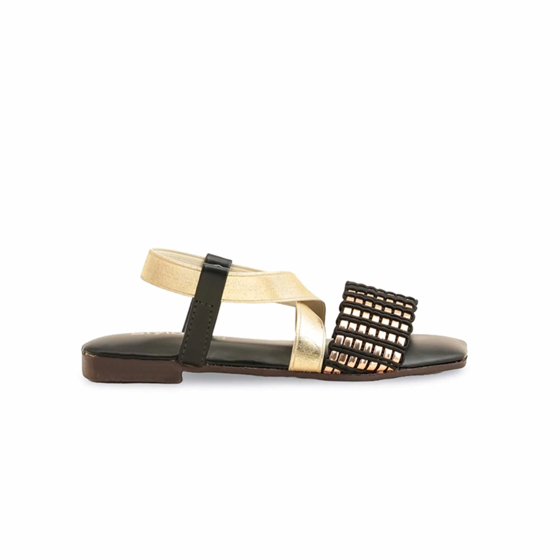 Girls Golden Casual Sandal KD9846 - Image 2