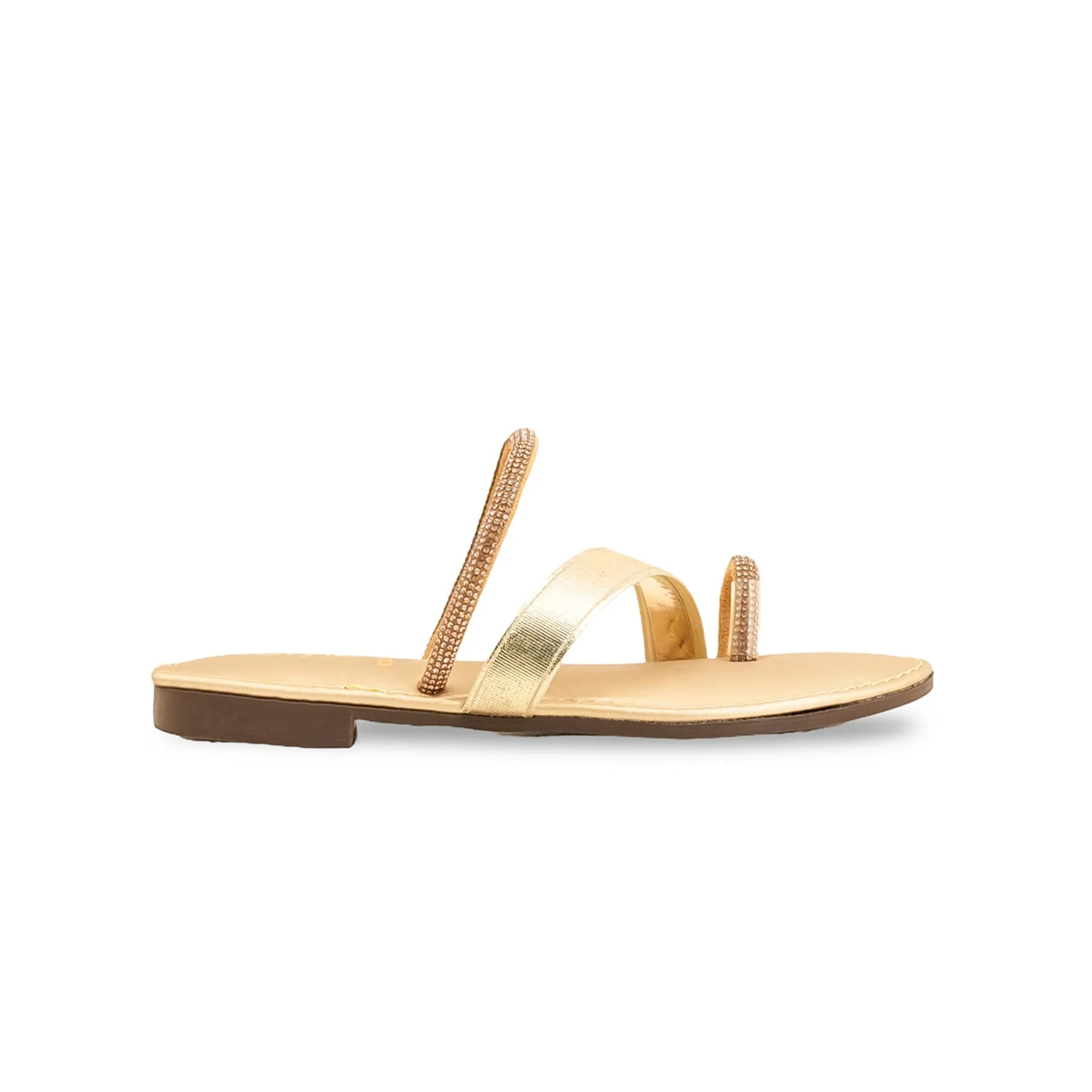 Girls Golden Casual Slipper KD5529 - Image 2