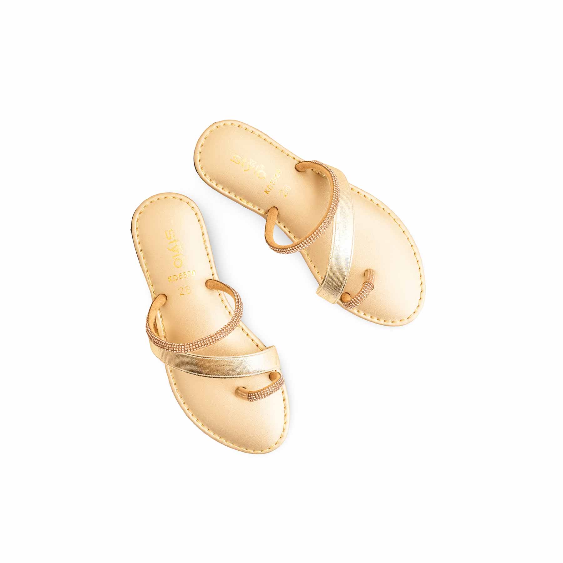Girls Golden Casual Slipper KD5529 - Image 5