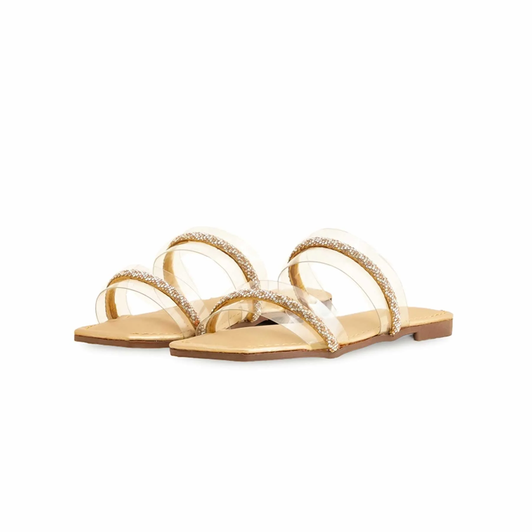 Girls Golden Casual Slipper KD5565 - Image 3