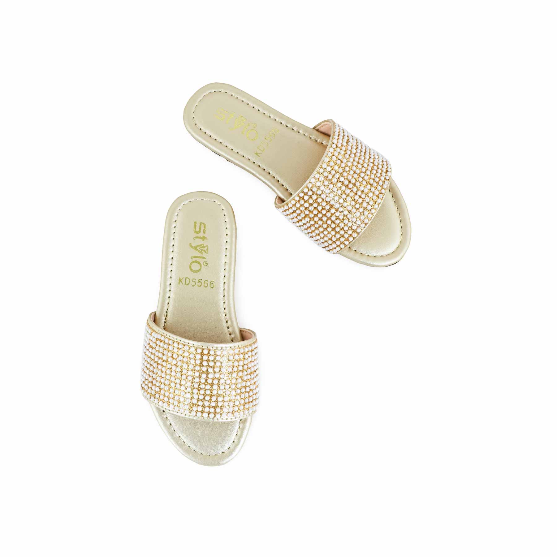 Girls Golden Casual Slipper KD5566 - Image 5