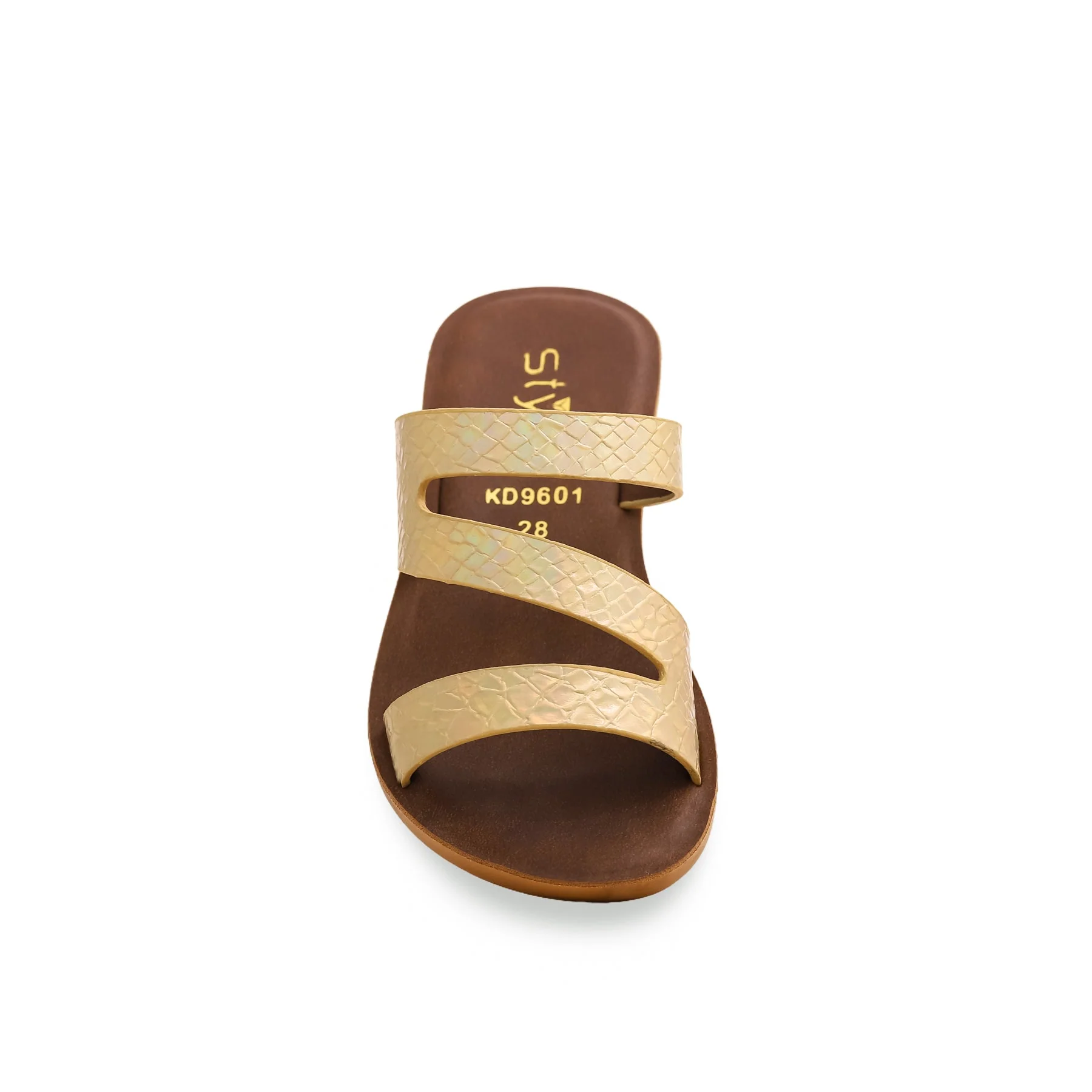 Girls Golden Casual Slipper KD9601 - Image 3