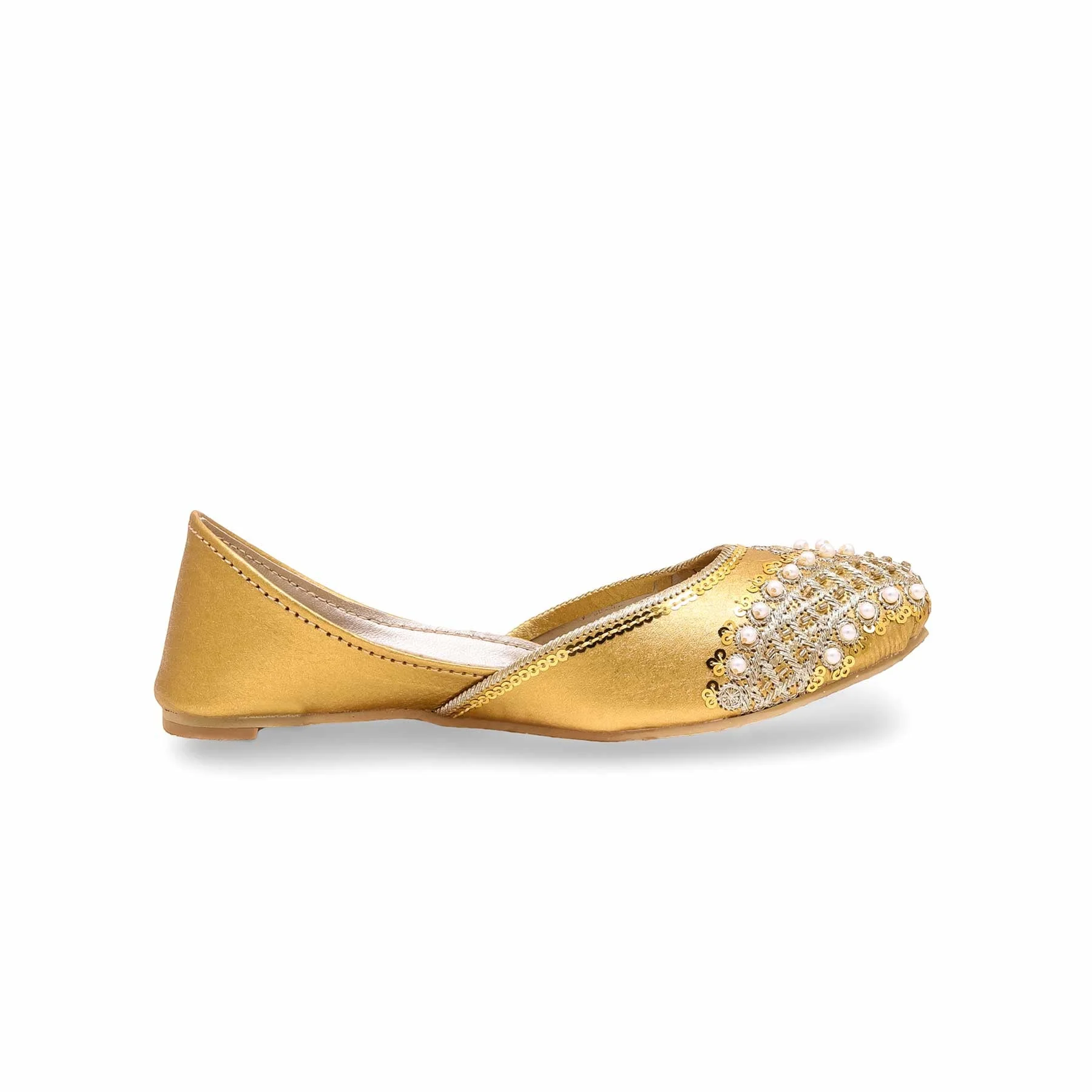 Girls Golden Fancy Khussa KD2252