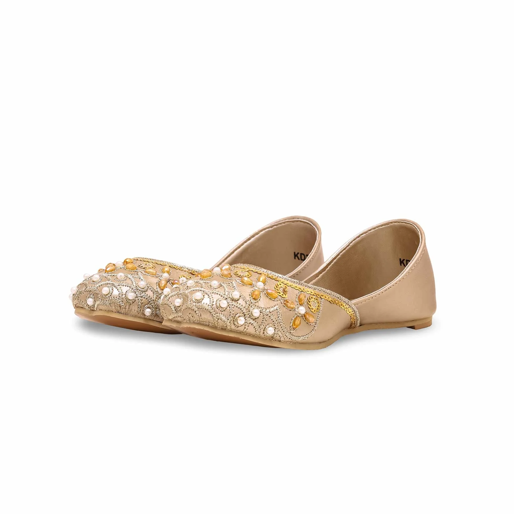 Girls Golden Fancy Khussa KD2254 - Image 2