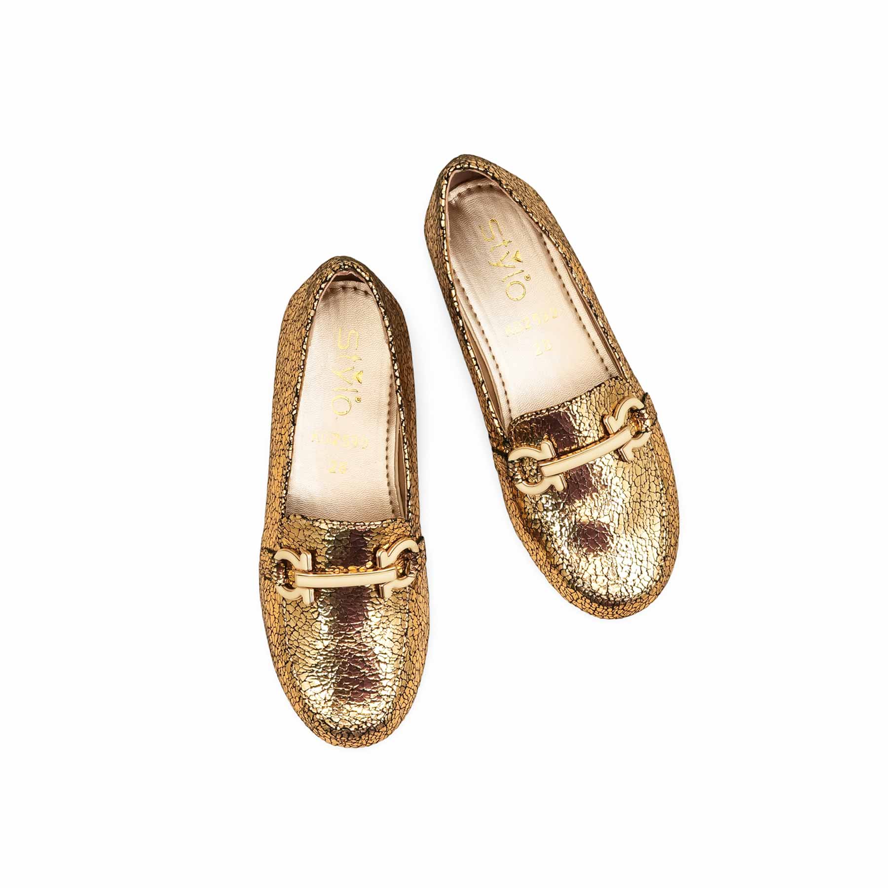 Girls Golden Fancy Moccasin KD2599 - Image 5