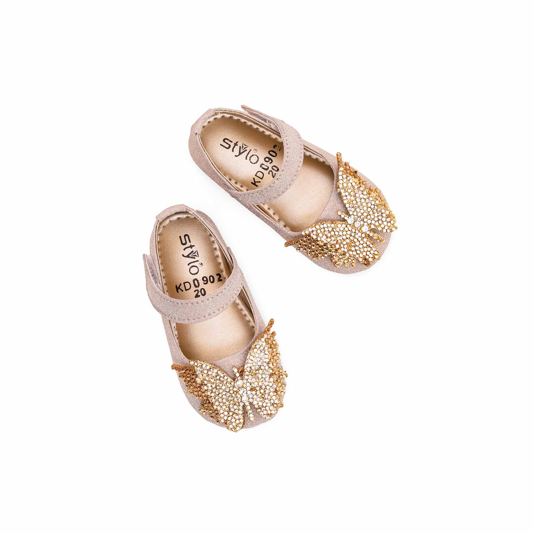 Girls Golden Fancy Pumps KD0902 - Image 5