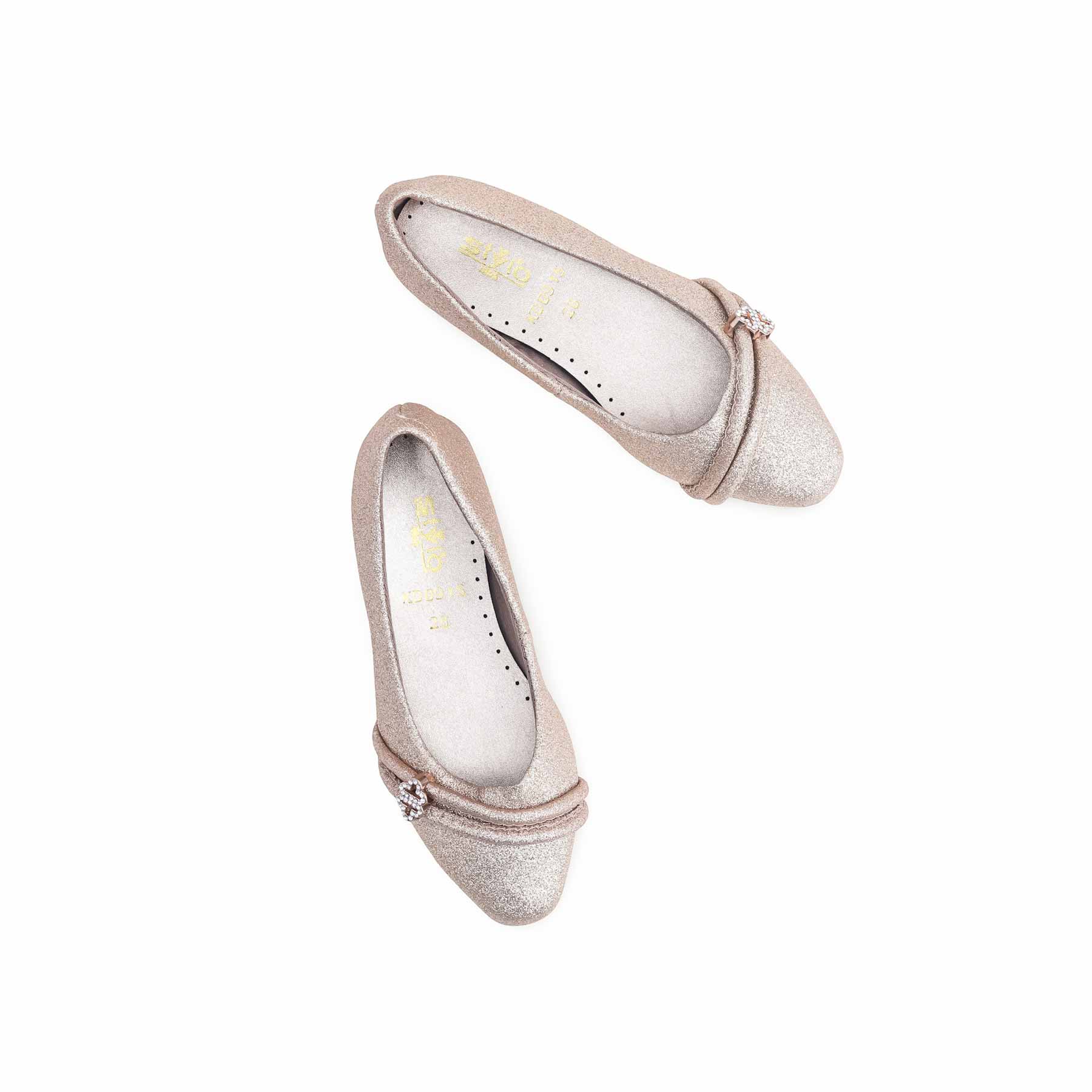 Girls Golden Fancy Pumps KD0915 - Image 5