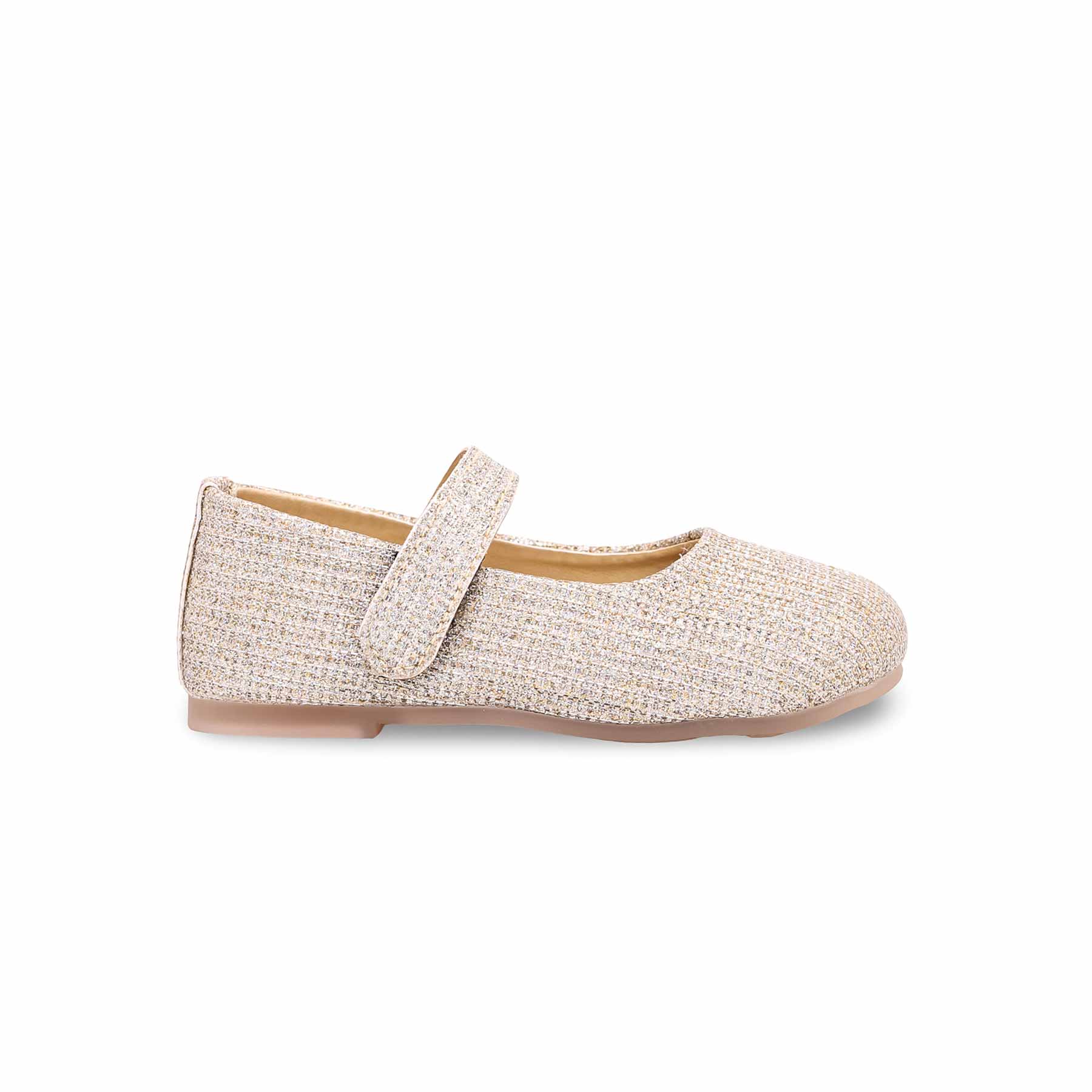 Girls Golden Fancy Pumps KD0937 - Image 2