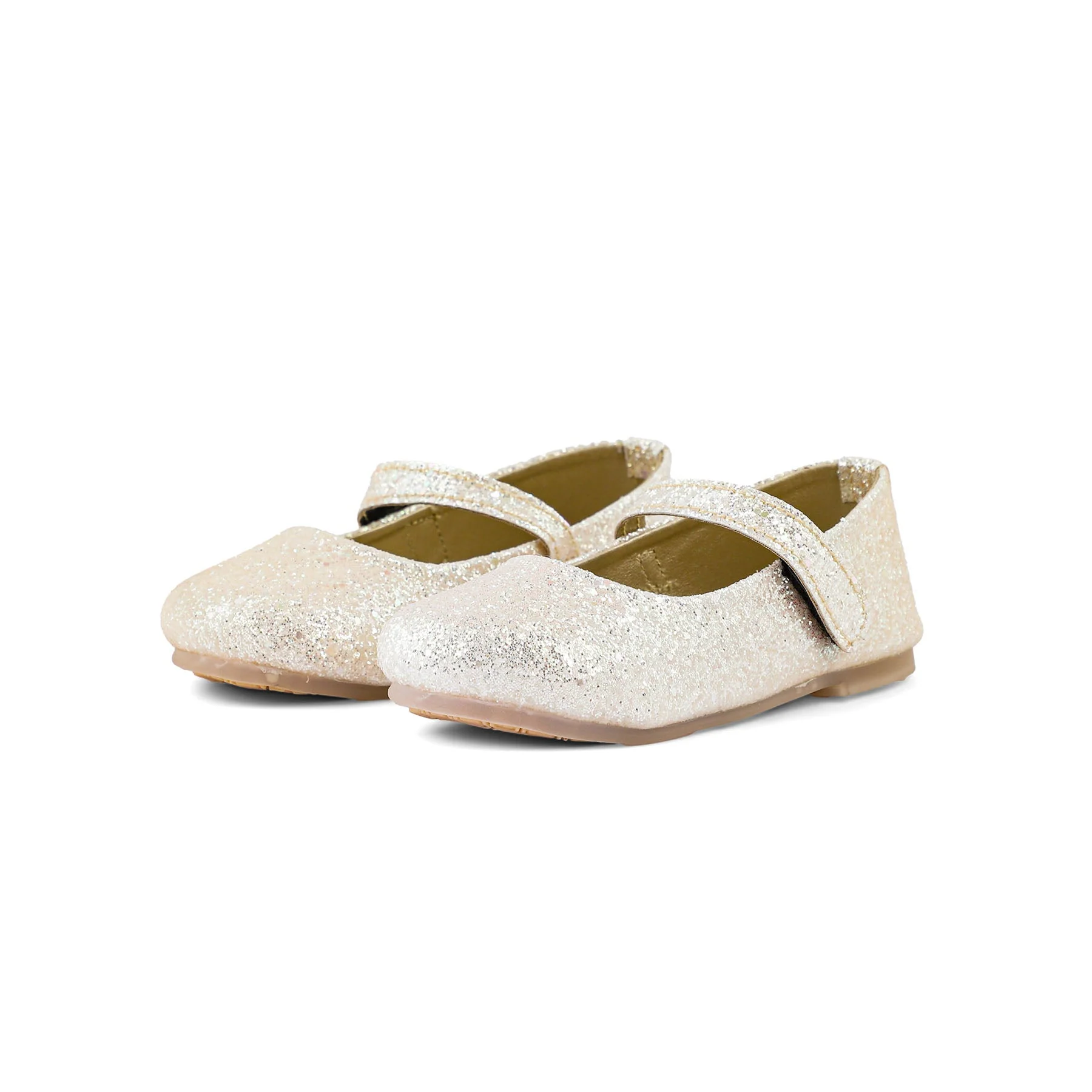 Girls Golden Fancy Pumps KD0938 - Image 3