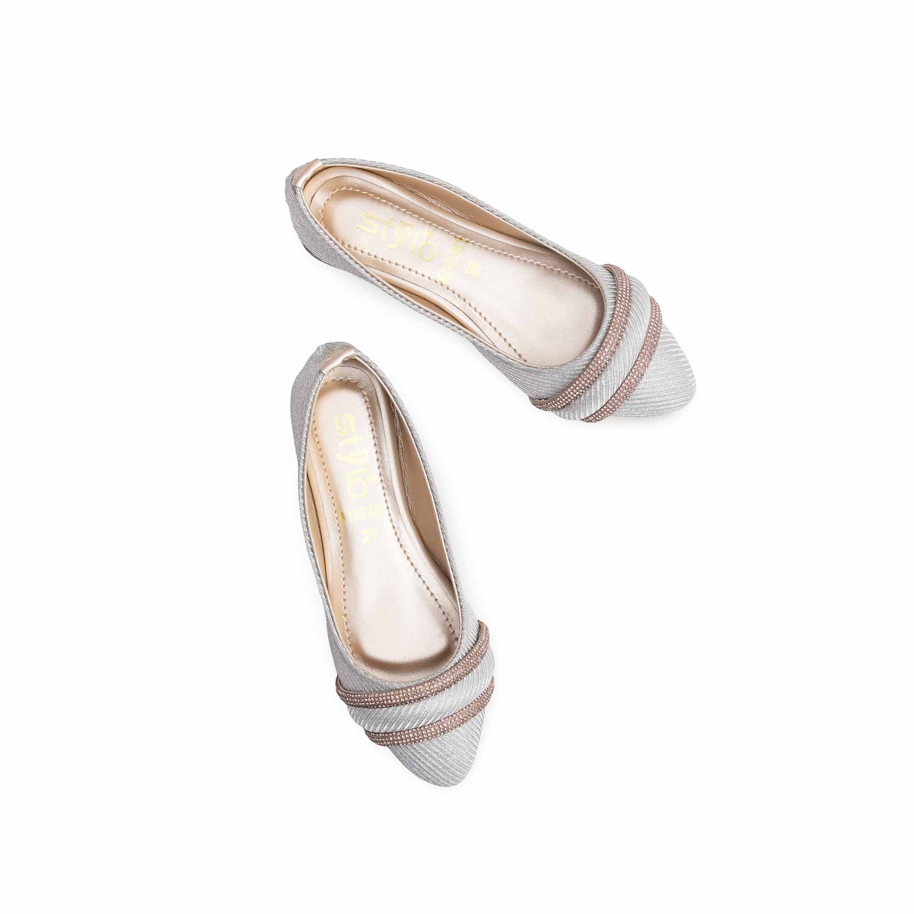 Girls Golden Fancy Pumps KD2381 - Image 5