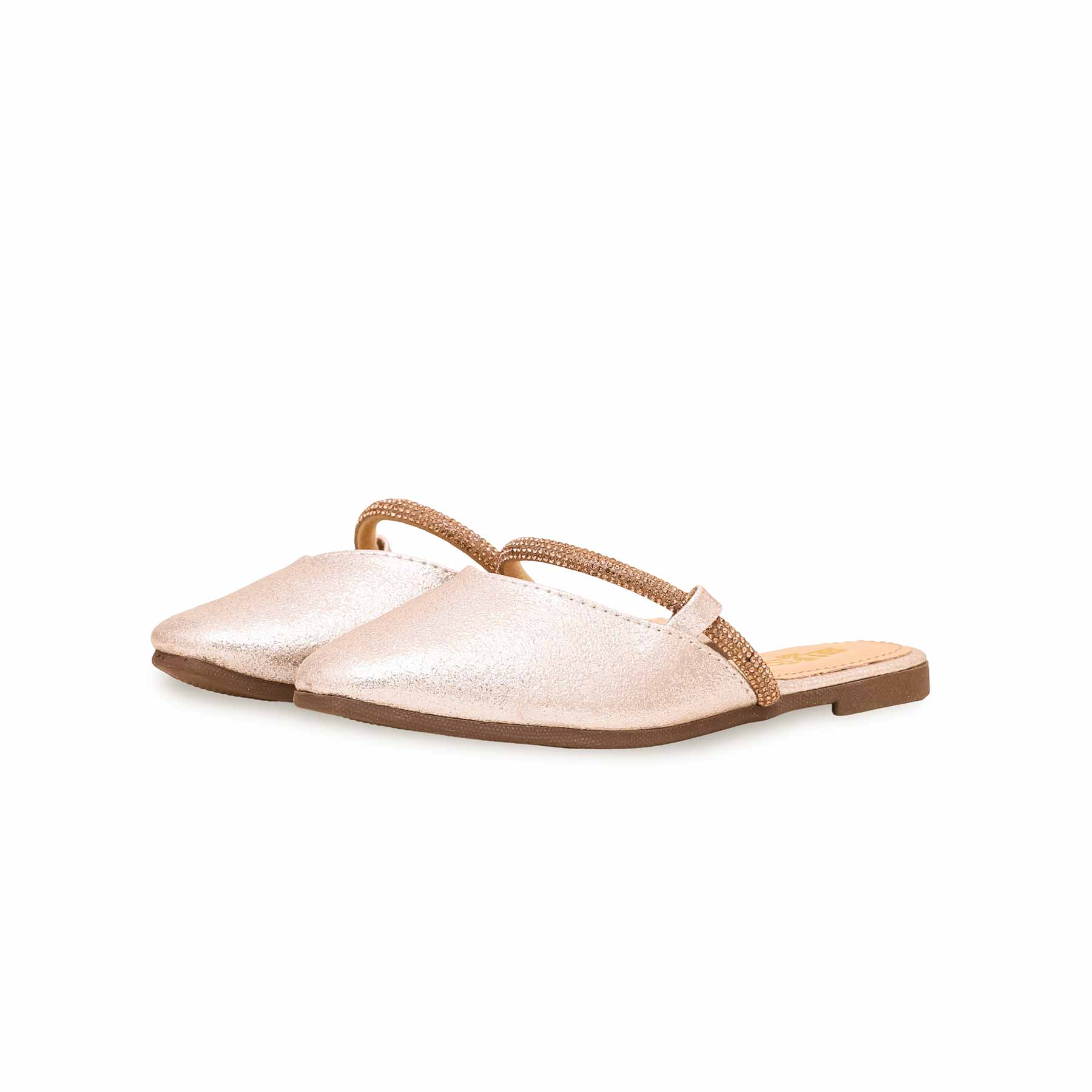 Girls Golden Fancy Pumps KD2406 - Image 3