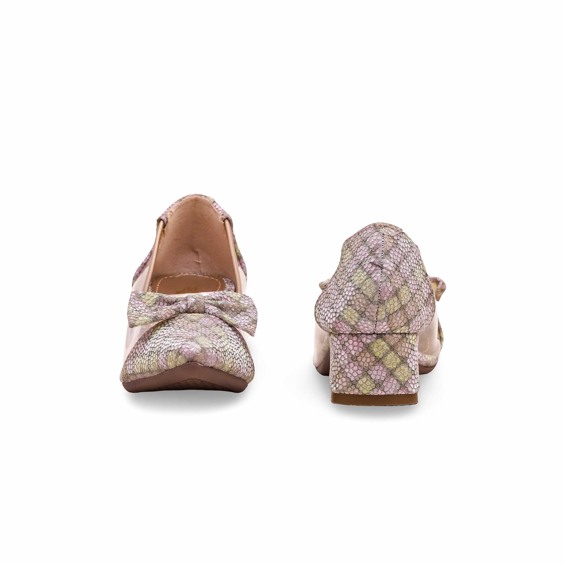 Girls Golden Fancy Pumps KD2412 - Image 3
