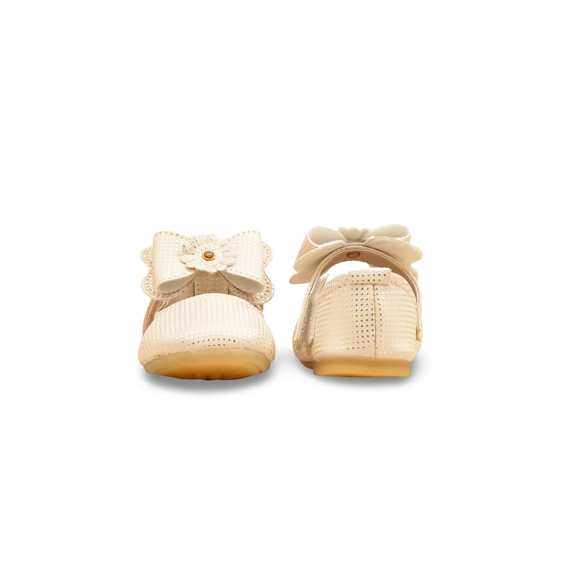 Girls Golden Fancy Pumps KD2531 - Image 4