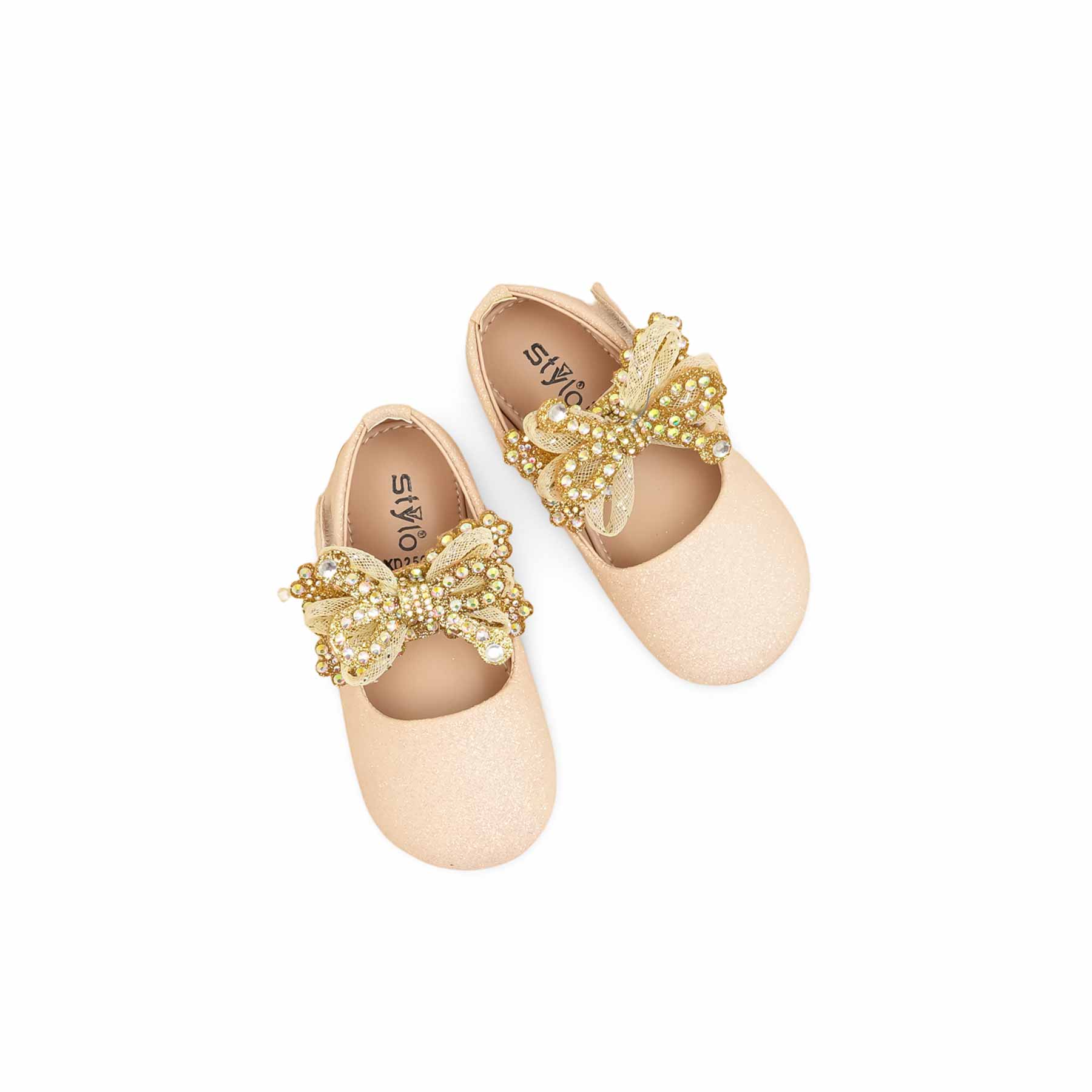 Girls Golden Fancy Pumps KD2594 - Image 5