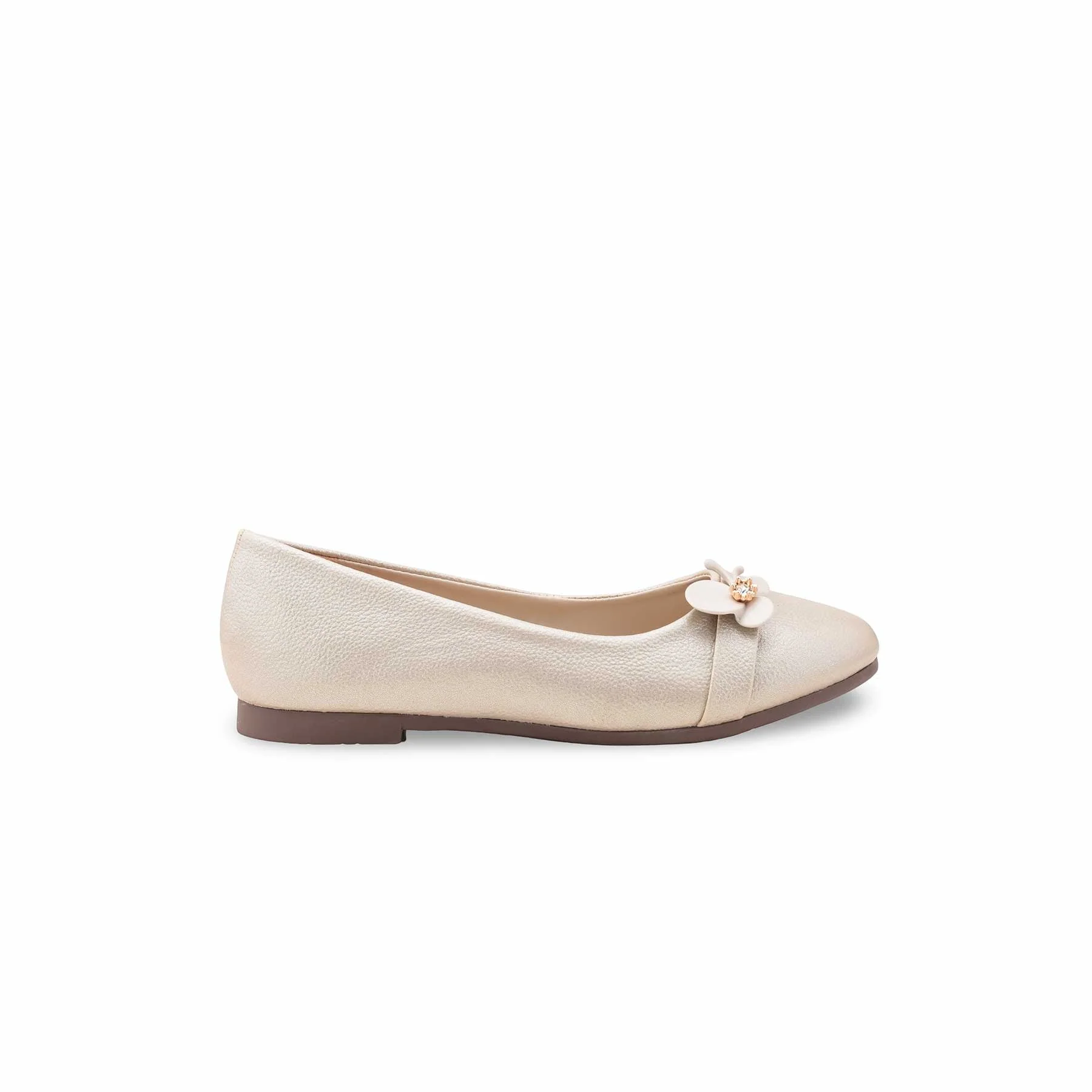 Girls Golden Fancy Pumps KD2619 - Image 2