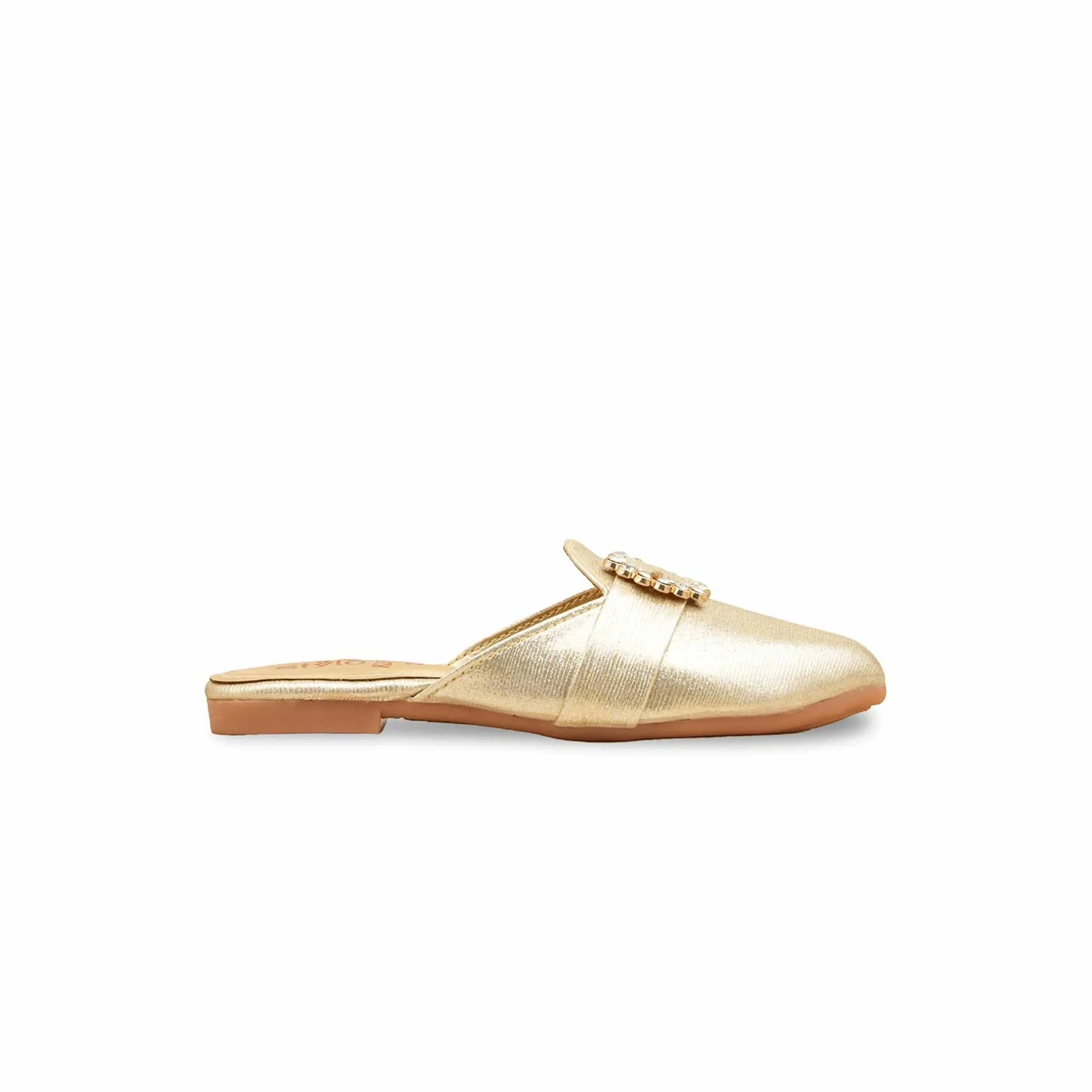 Girls Golden Fancy Pumps KD5721 - Image 2