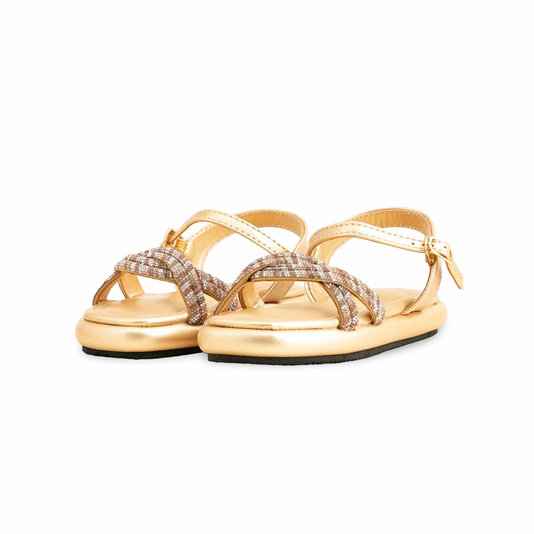 Girls Golden Fancy Sandal KD4808 - Image 3