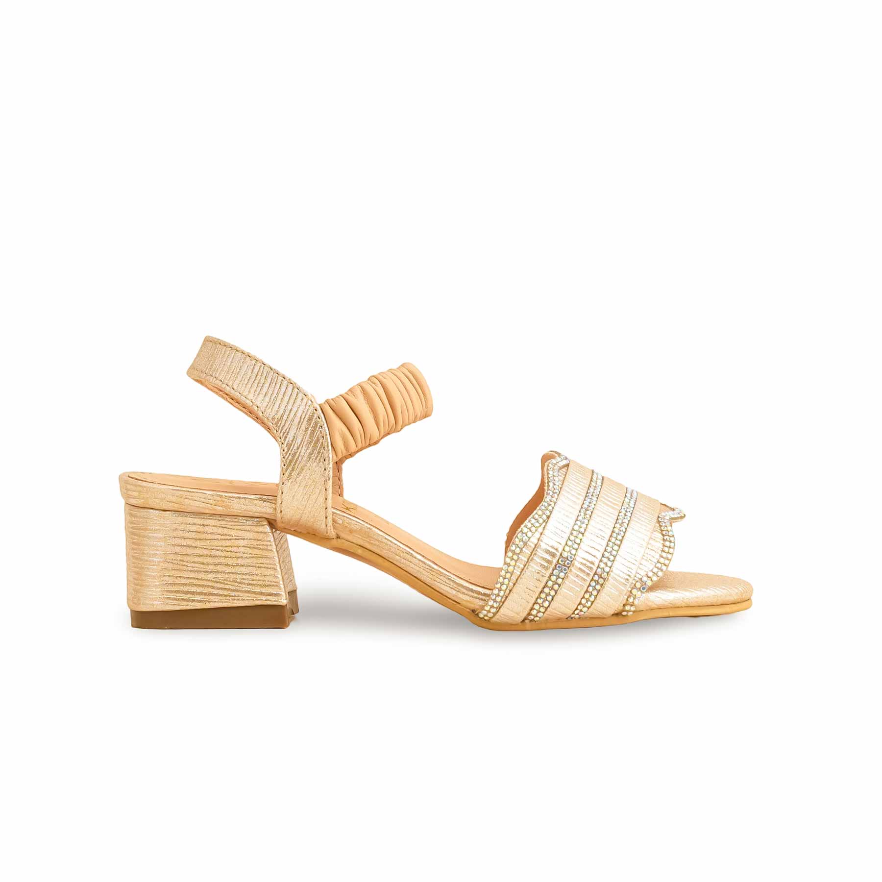 Girls Golden Fancy Sandal KD5671 - Image 2