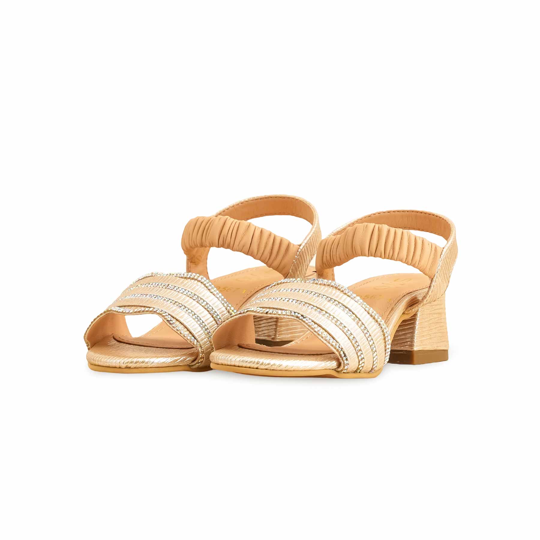 Girls Golden Fancy Sandal KD5671 - Image 3