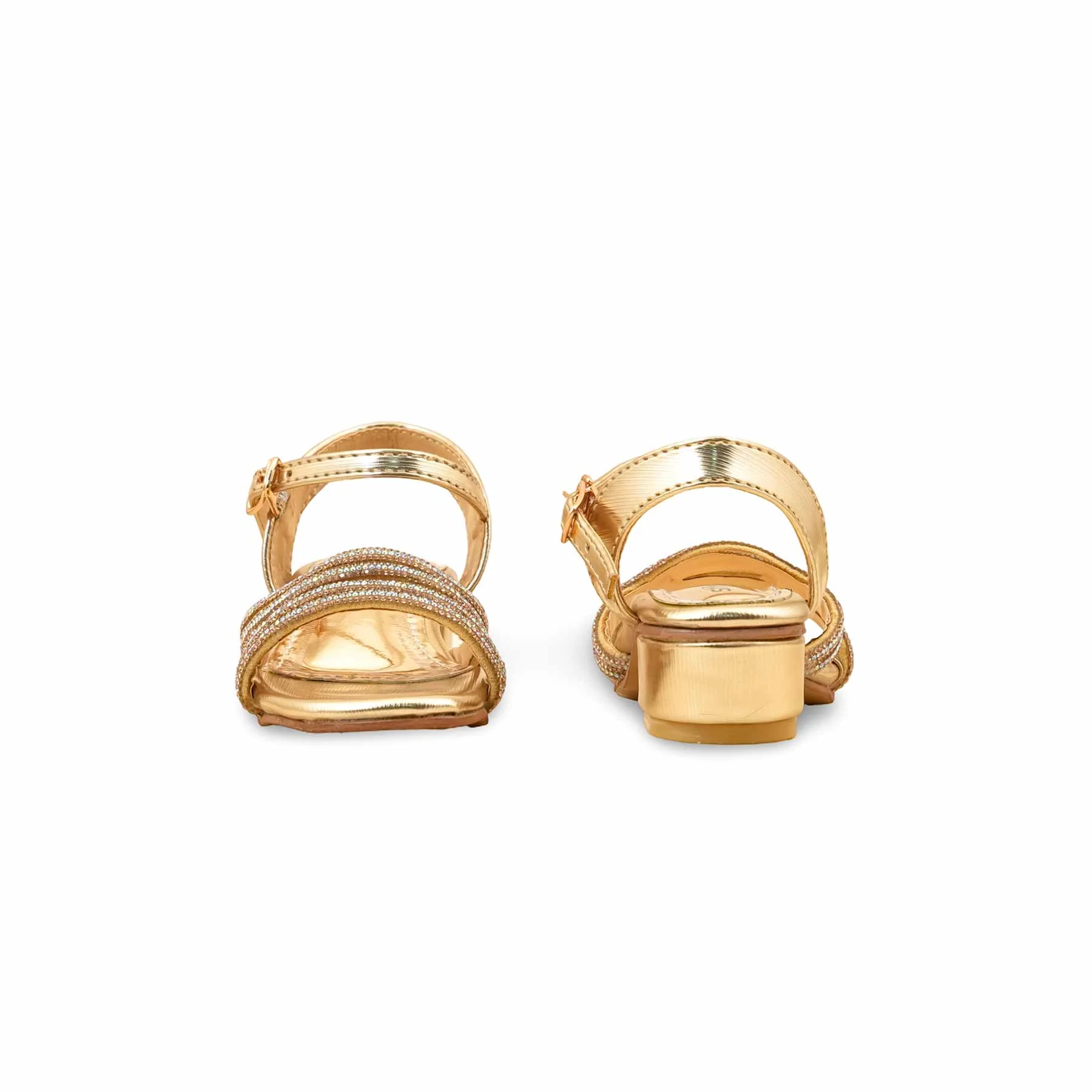 Girls Golden Fancy Sandal KD5707 - Image 4