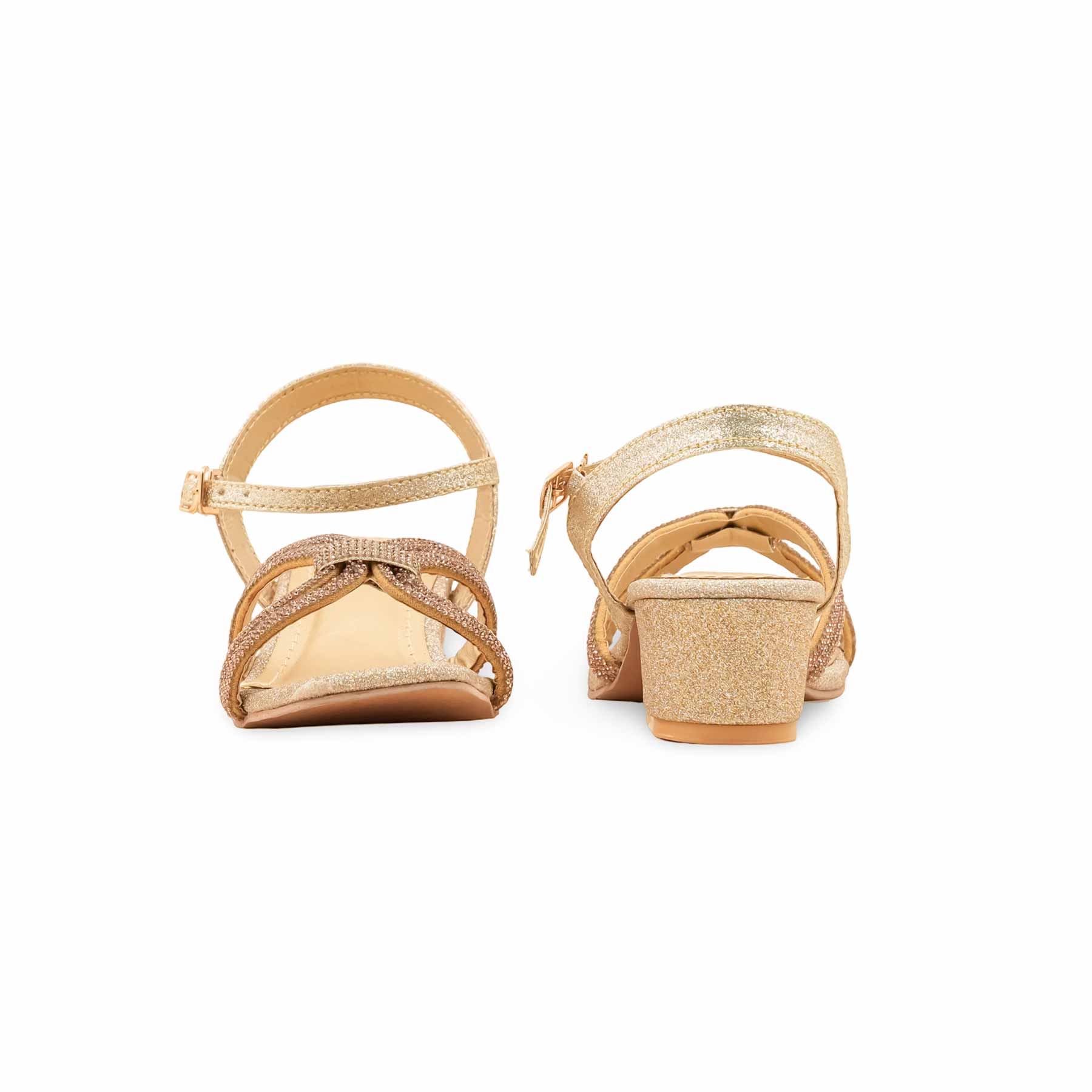 Girls Golden Fancy Sandal KD5712 - Image 4
