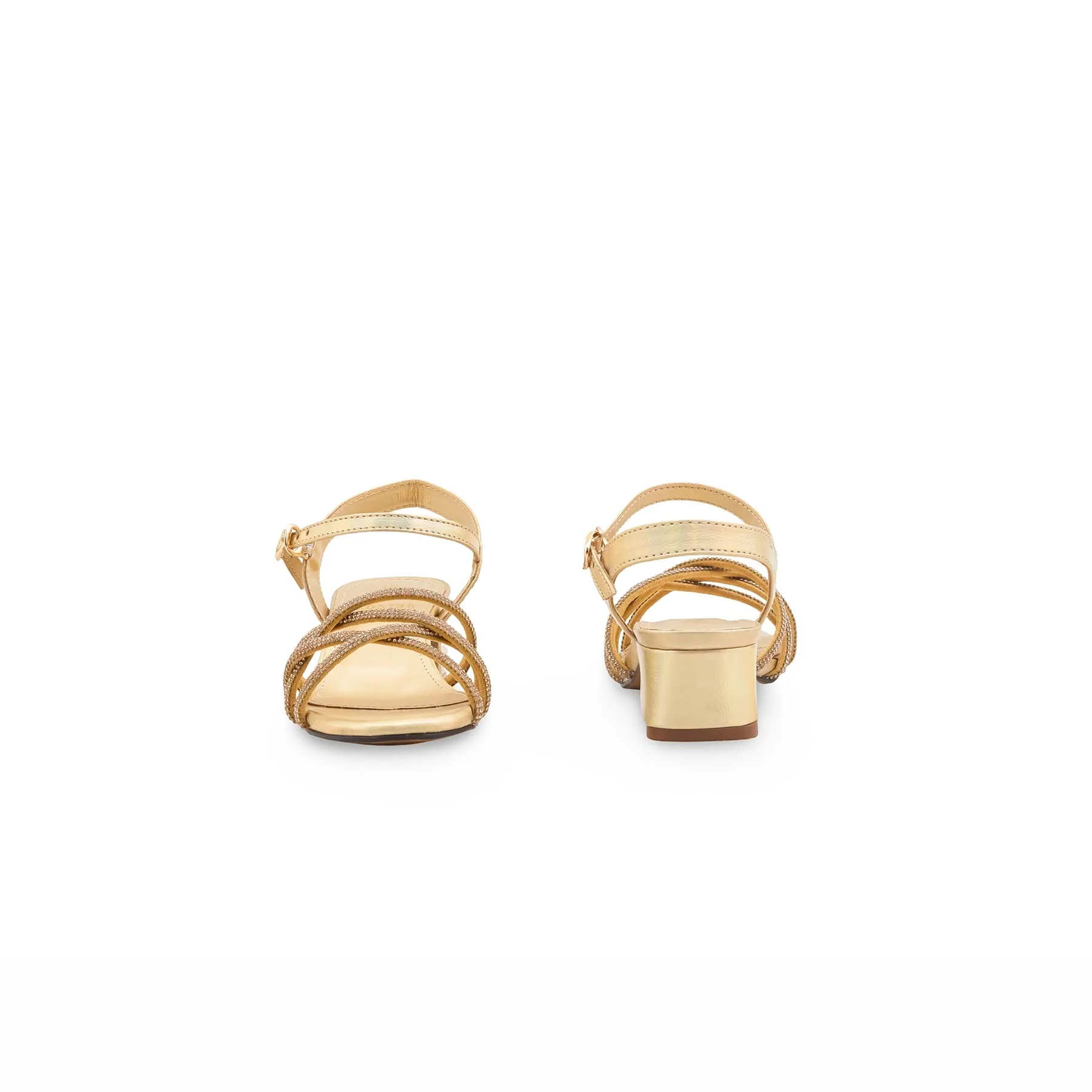 Girls Golden Fancy Sandal KD5798 - Image 4