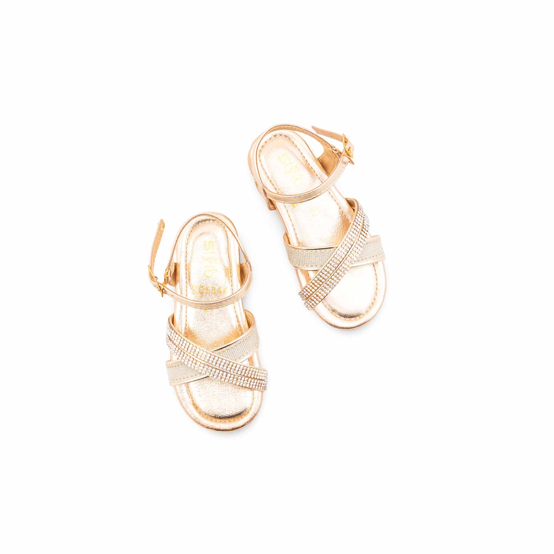 Girls Golden Fancy Sandal KD5844 - Image 5
