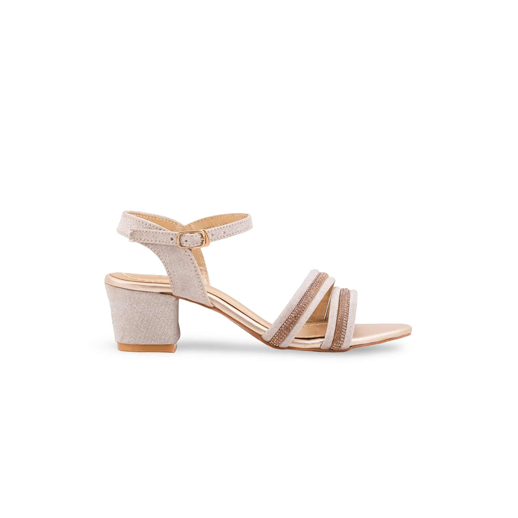 Girls Golden Fancy Sandal KD5928 - Image 2