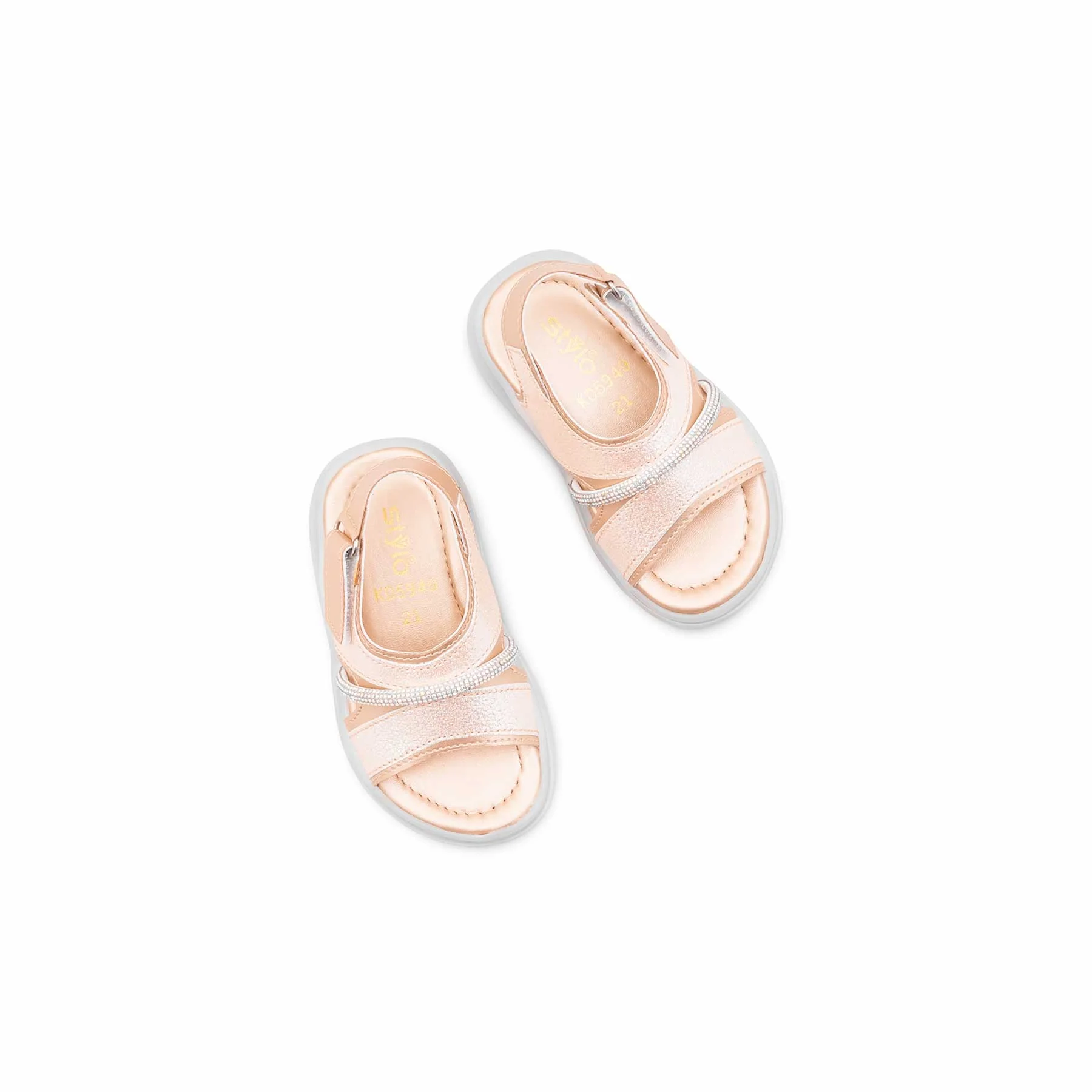 Girls Golden Fancy Sandal KD5949 - Image 5