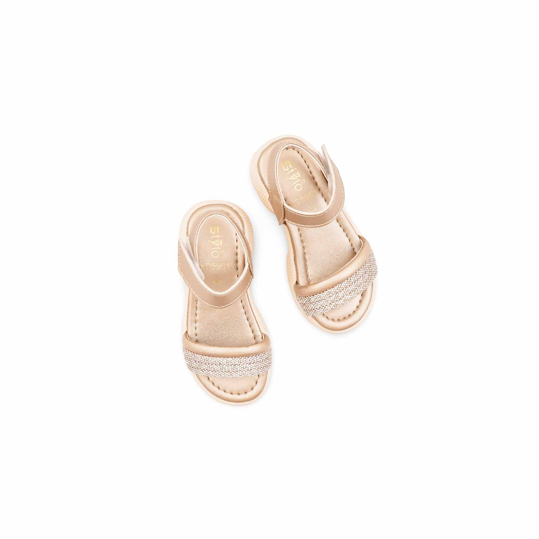 Girls Golden Fancy Sandal KD5961 - Image 5