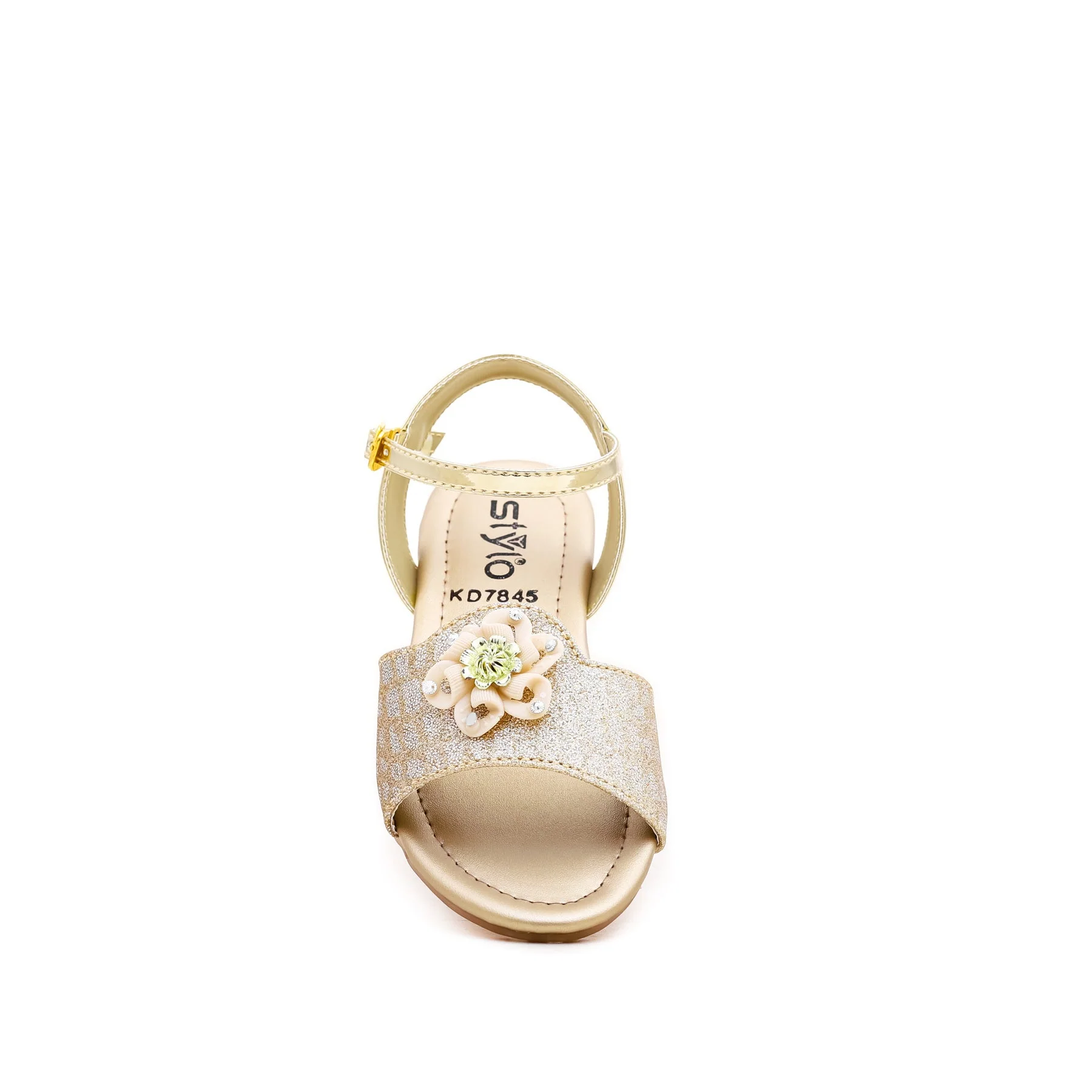 Girls Golden Fancy Sandal KD7845 - Image 3