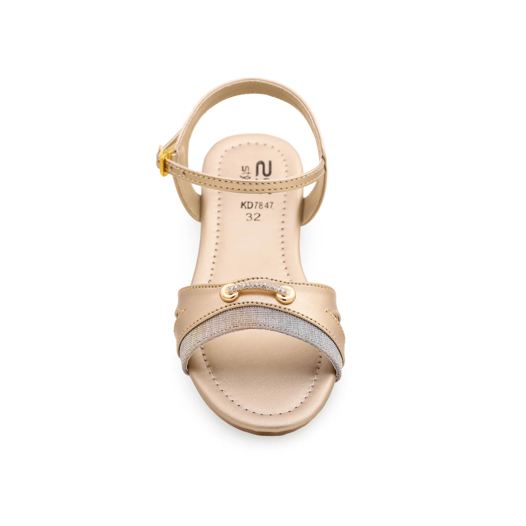 Girls Golden Fancy Sandal KD7847 - Image 3