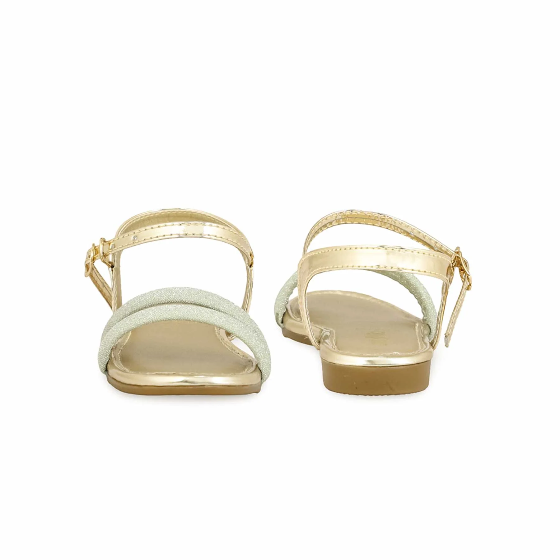 Girls Golden Fancy Sandal KD9849 - Image 4