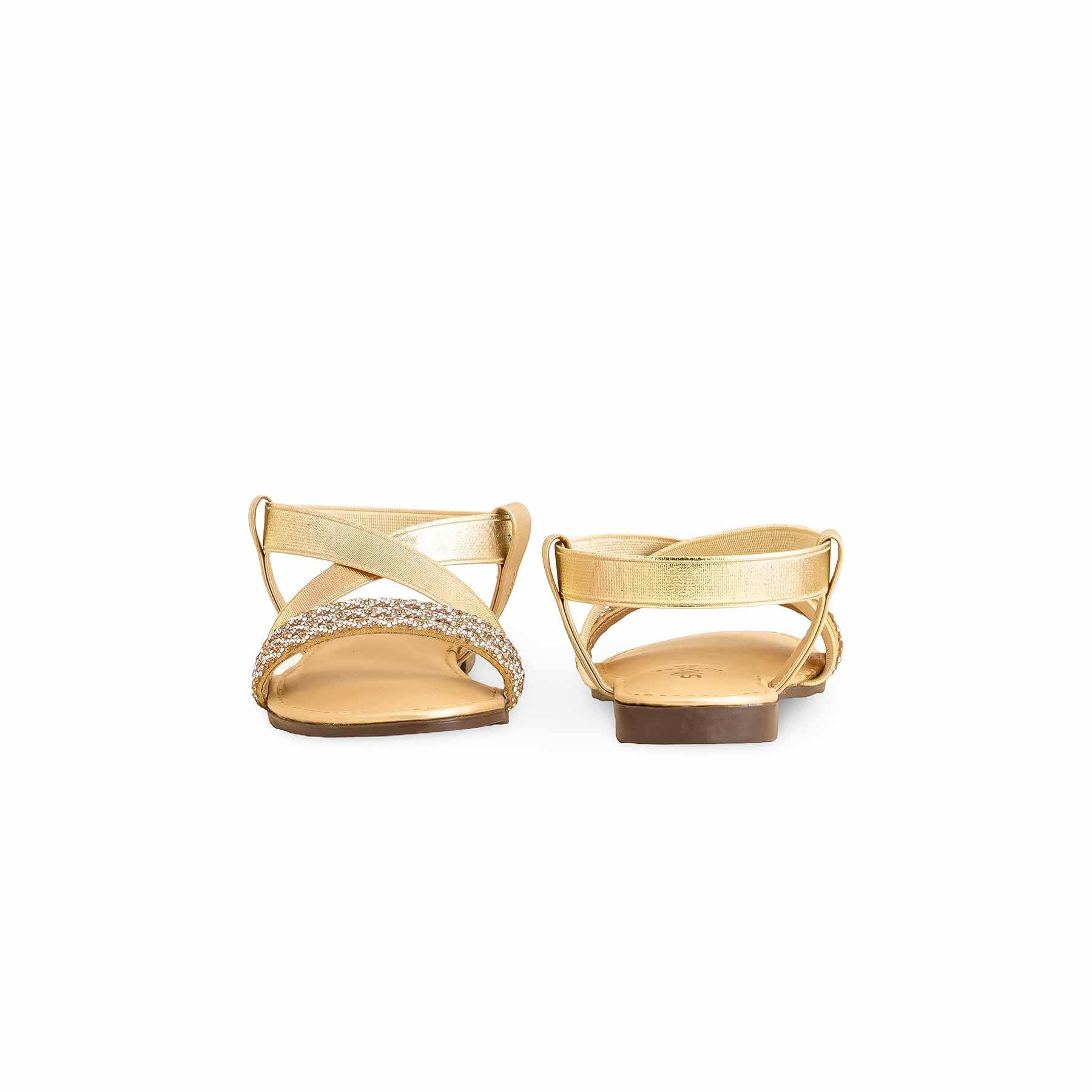 Girls Golden Fancy Sandal KD9856 - Image 4