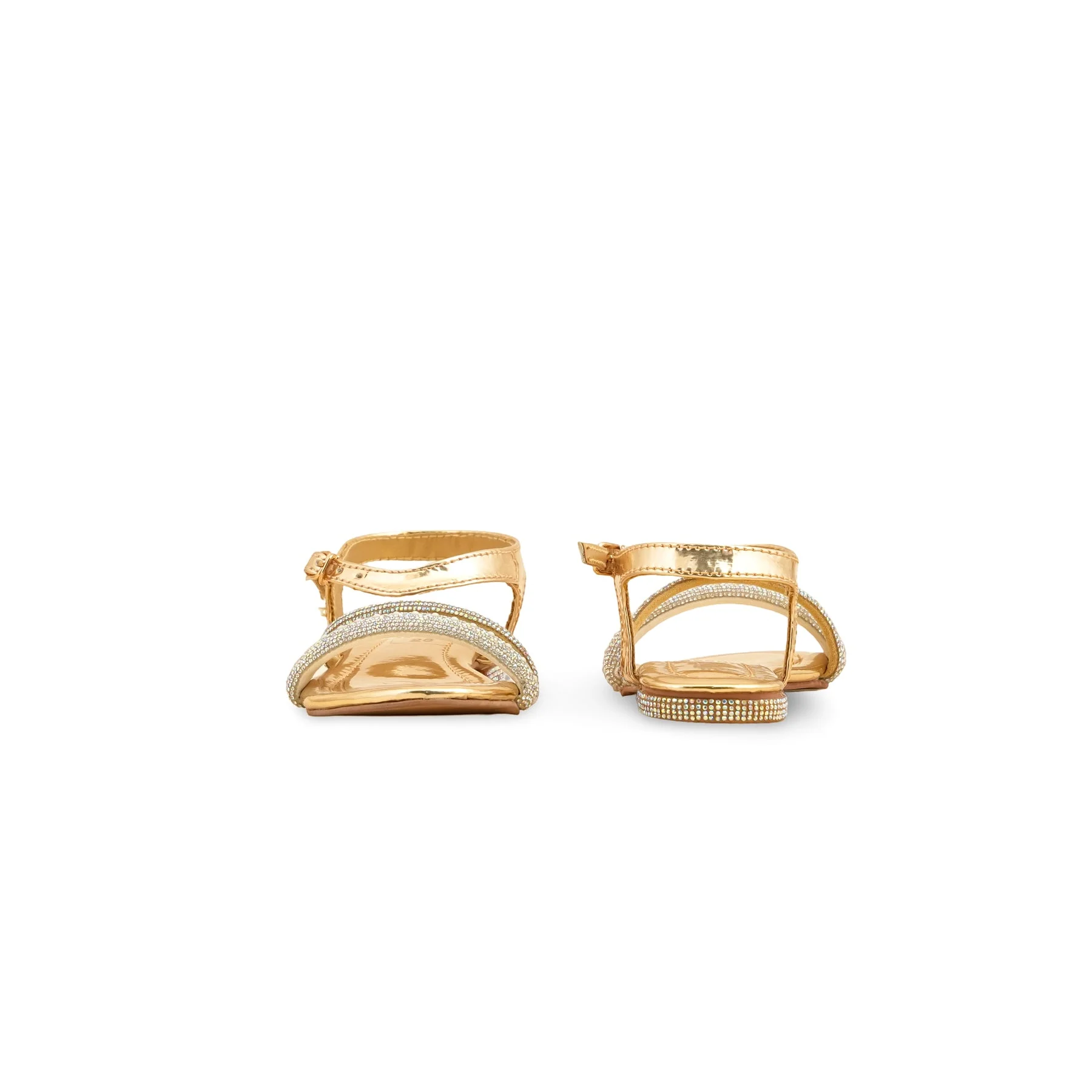 Girls Golden Fancy Sandal KD9857 - Image 4