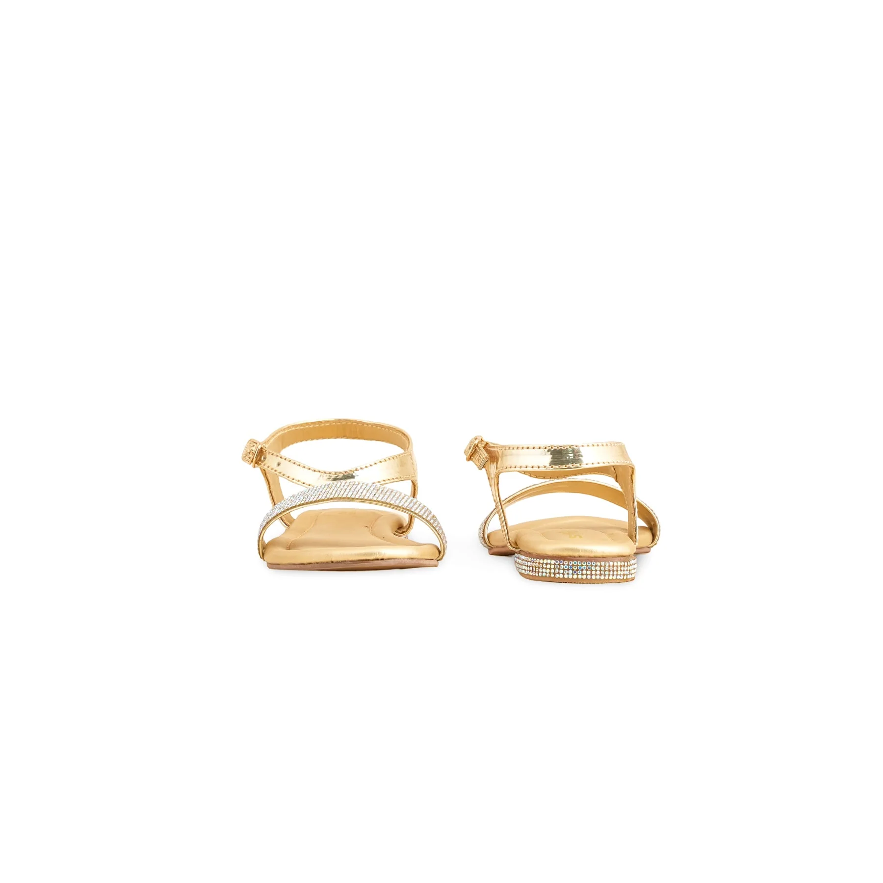 Girls Golden Fancy Sandal KD9858 - Image 4
