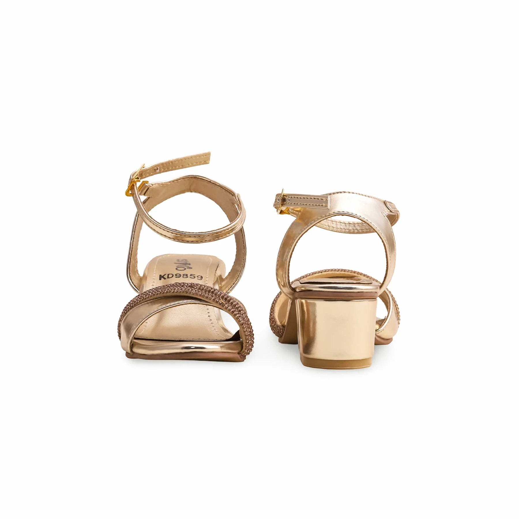 Girls Golden Fancy Sandal KD9859 - Image 4